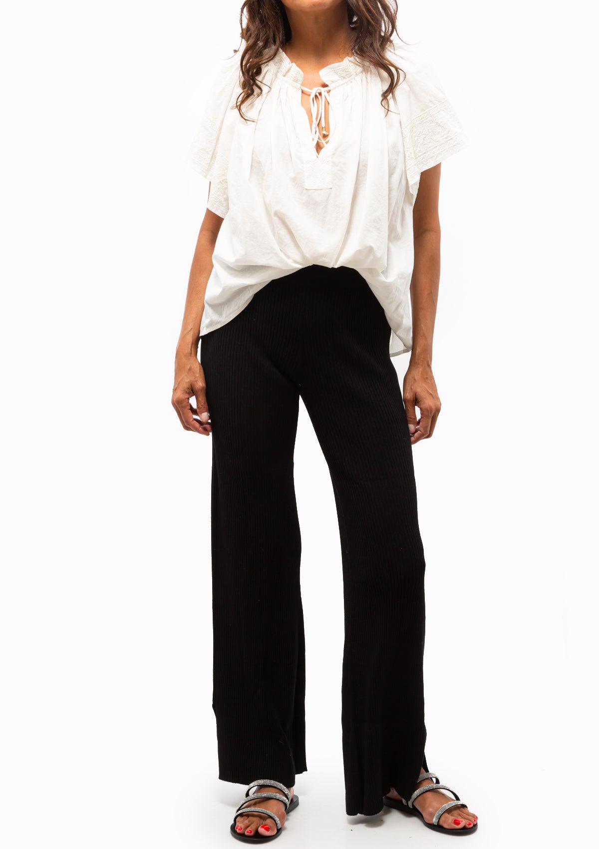Vincennes Flowing Trouser | Black