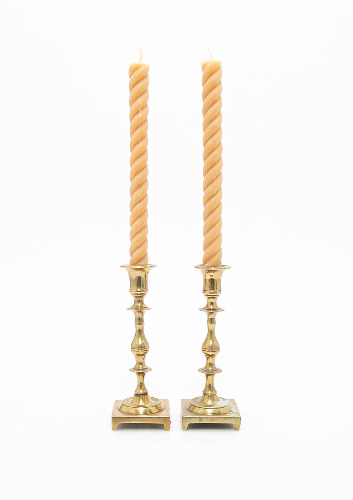 Rope Candles Pair 10" | Natural