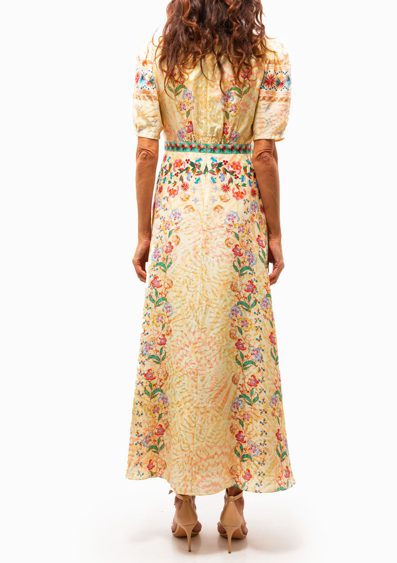 Tabitha Dress | Floral Oyster