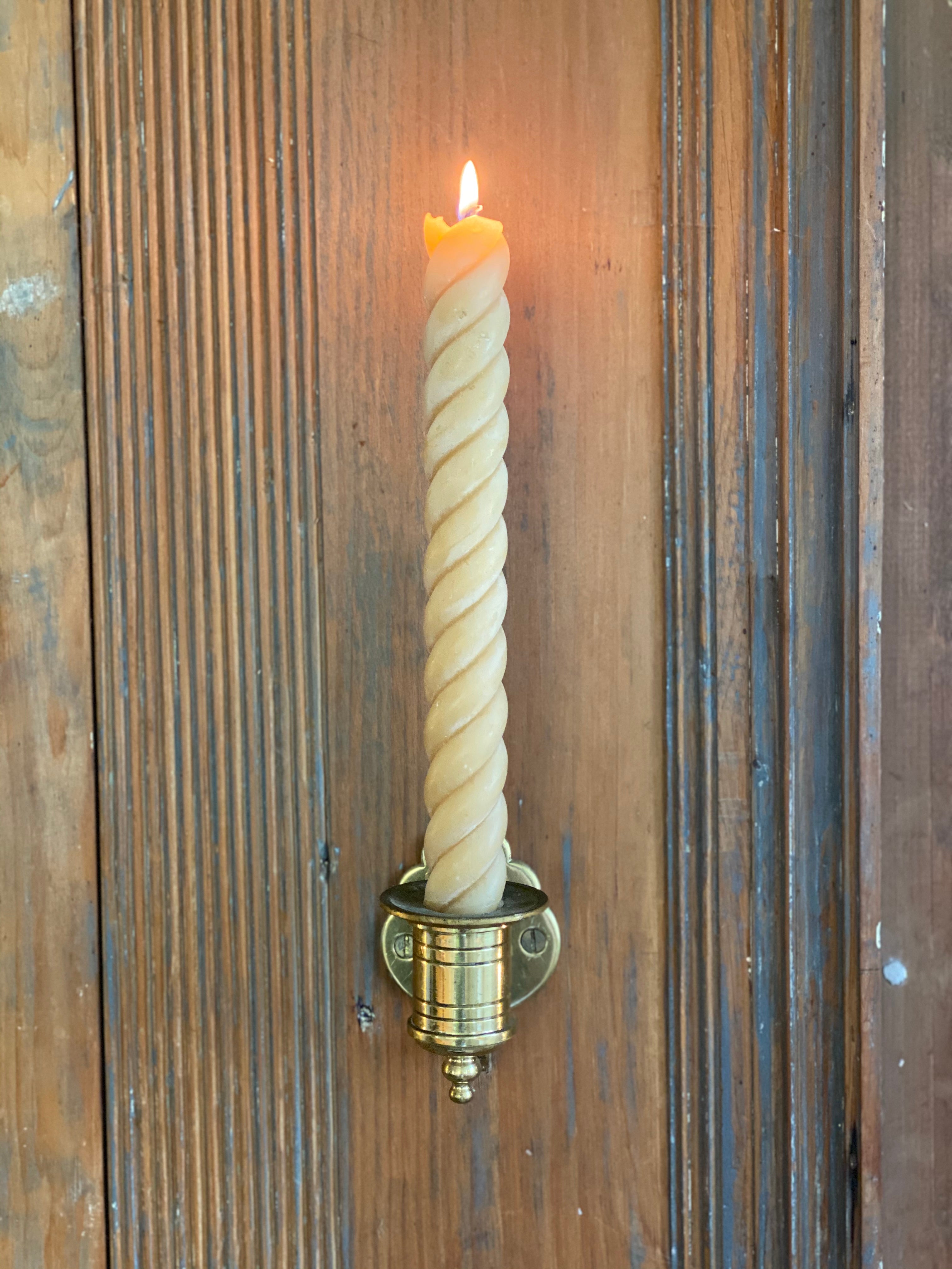 Rope Candles Pair 10" | Natural