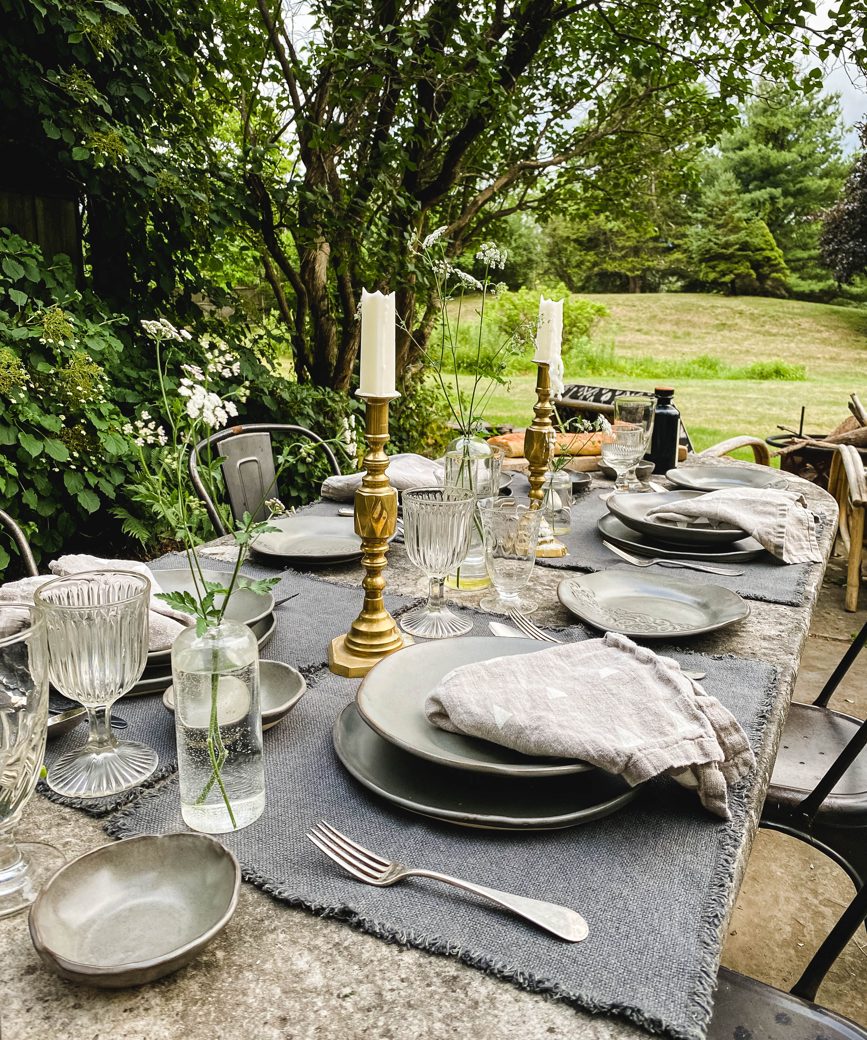 Maya Placemat | Anthracite