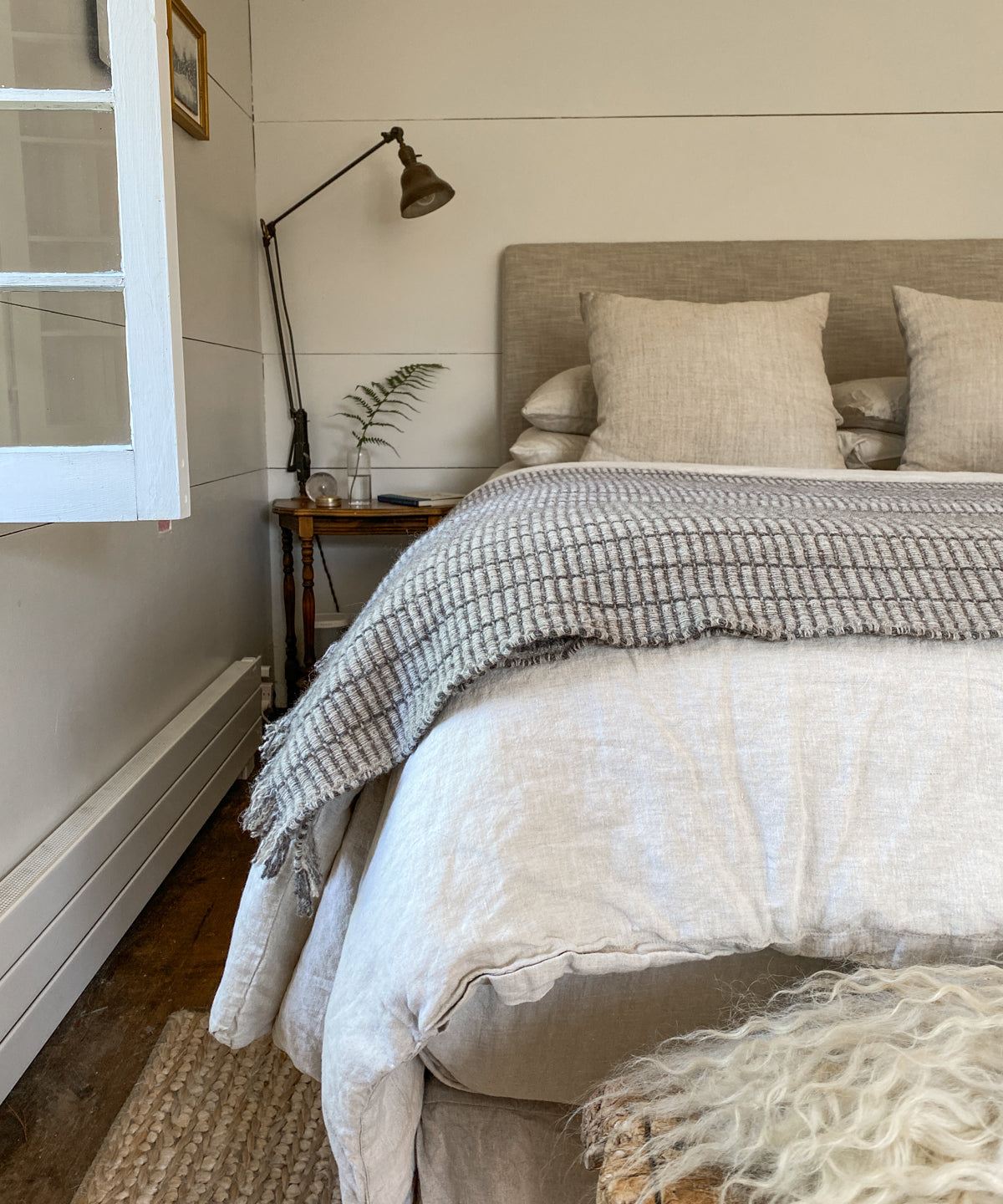 Tile Throw, Stone | 55" x 71"