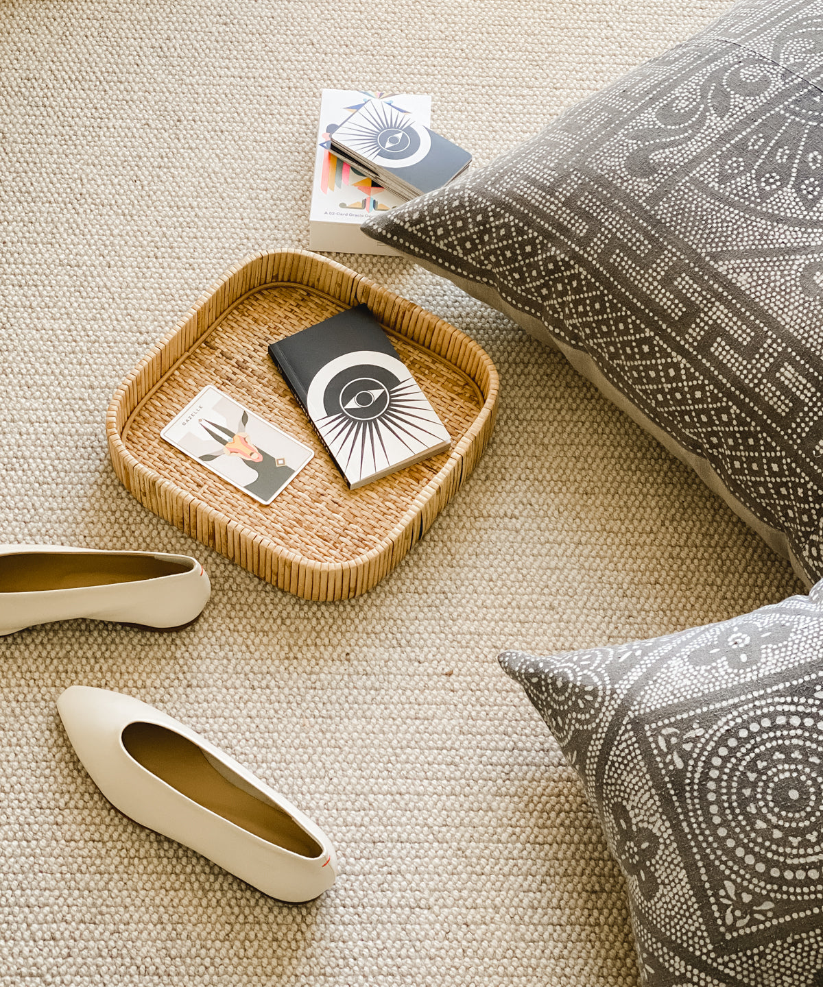 Square Rattan Cayman Tray | Small