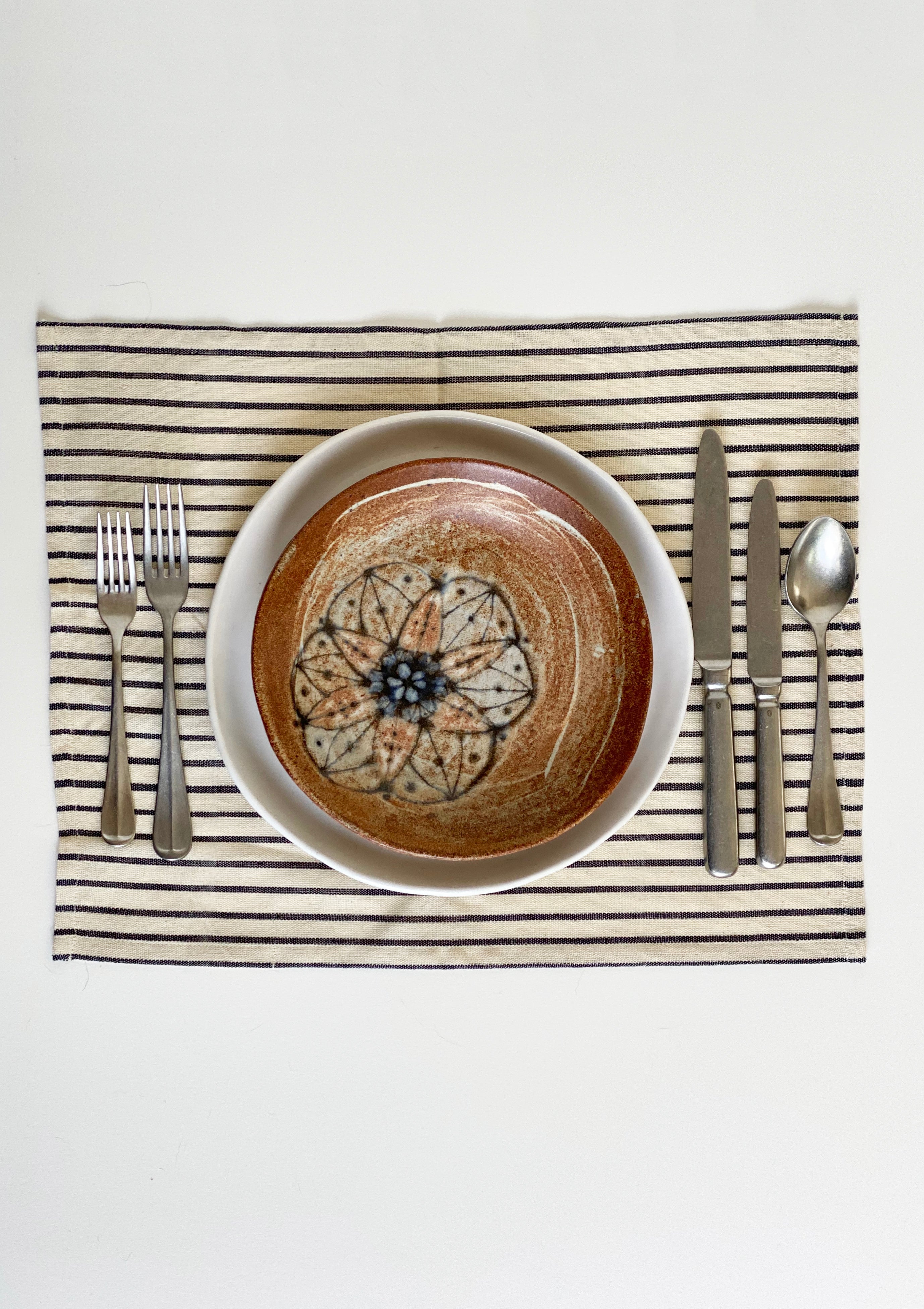 Placemat | Natural/Navy Stripe