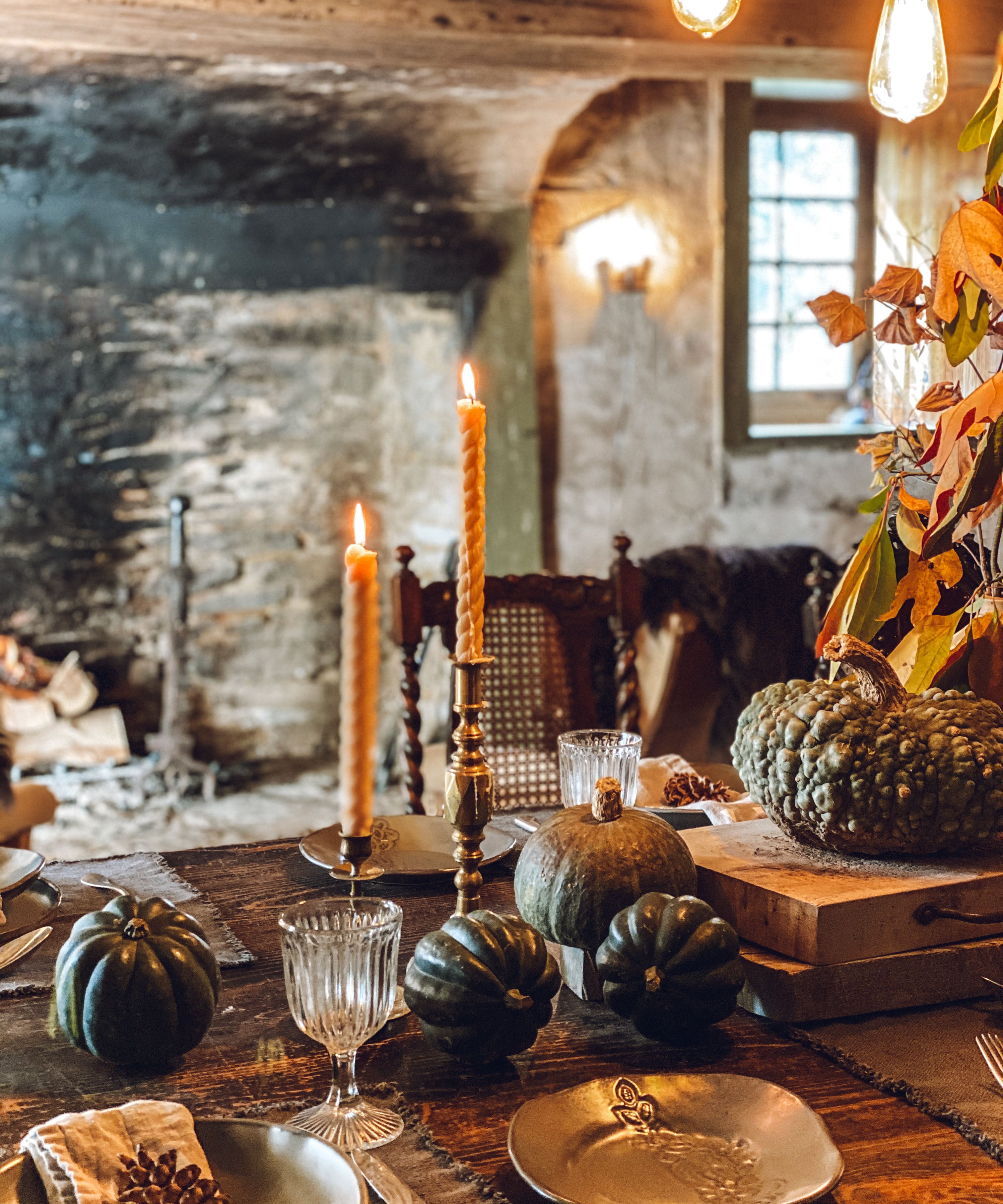 Rope Candles Pair 10" | Natural