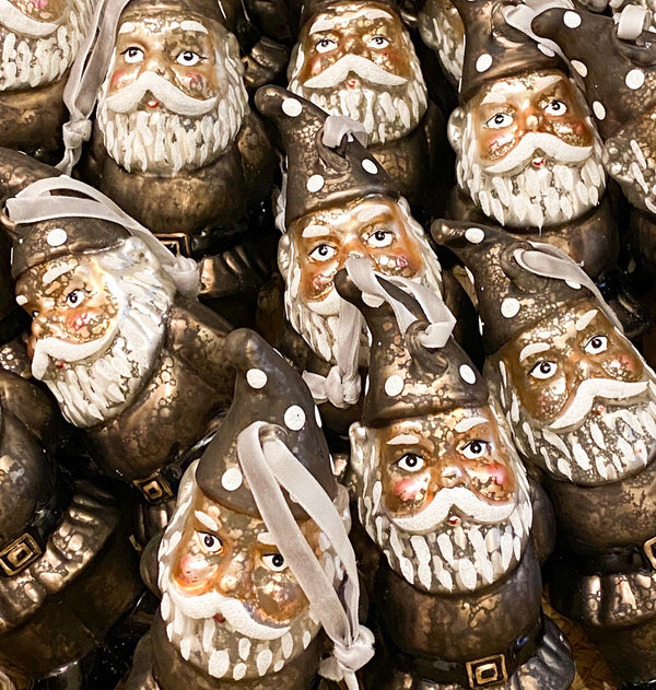 Glass Elf Ornament | Silver