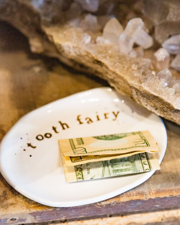 Tooth Fairy Dish | White/Gold