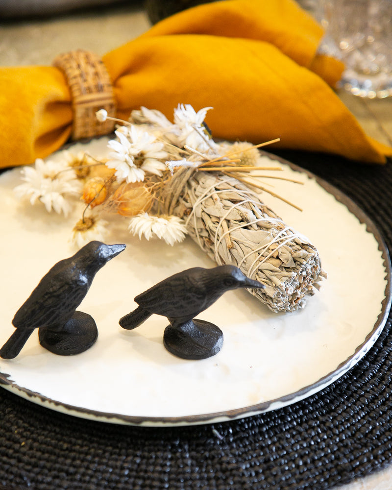 Cast Iron Crow | Black