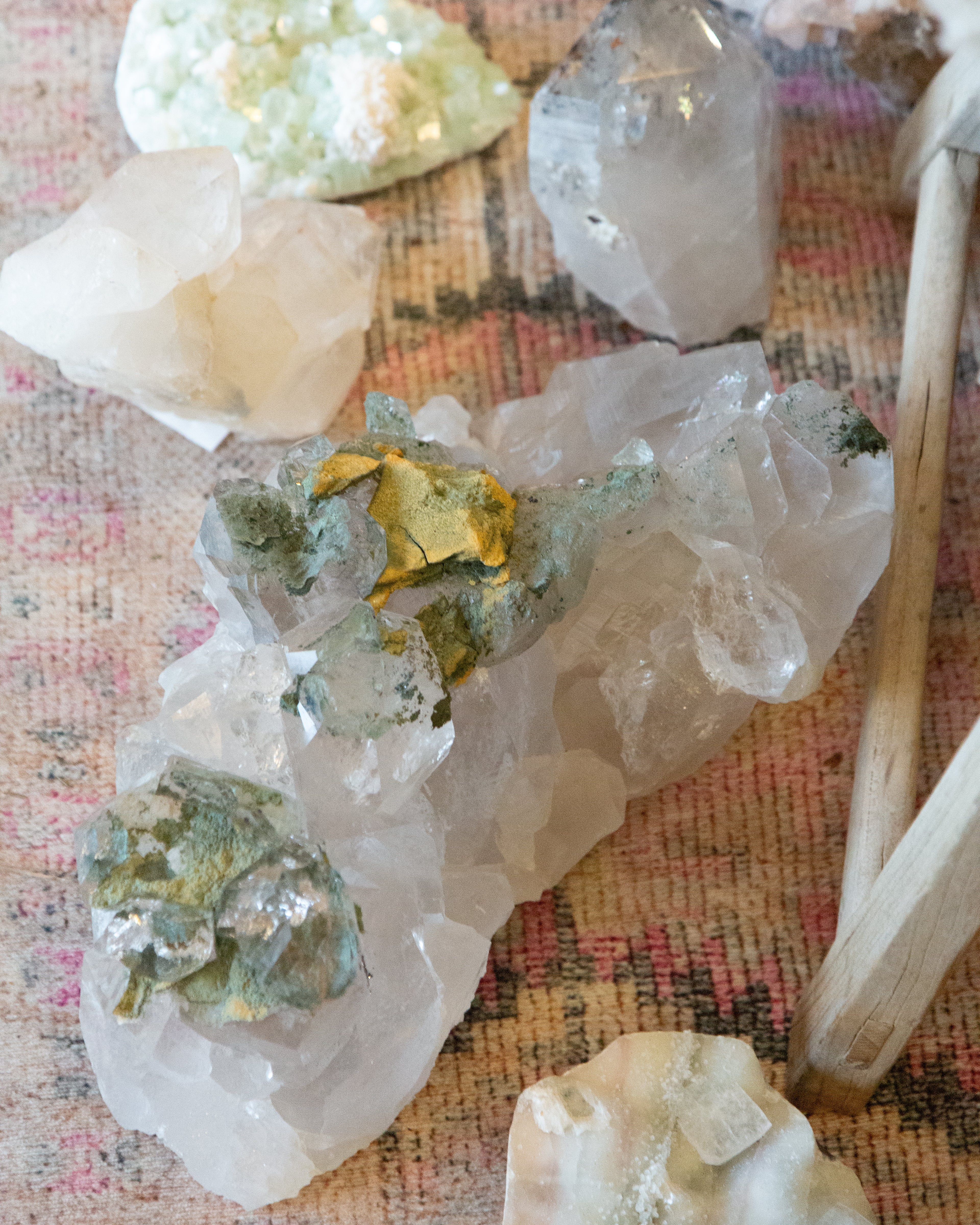 Himalayan Quartz Crystal 47 | Chlorite & Golden Rutile
