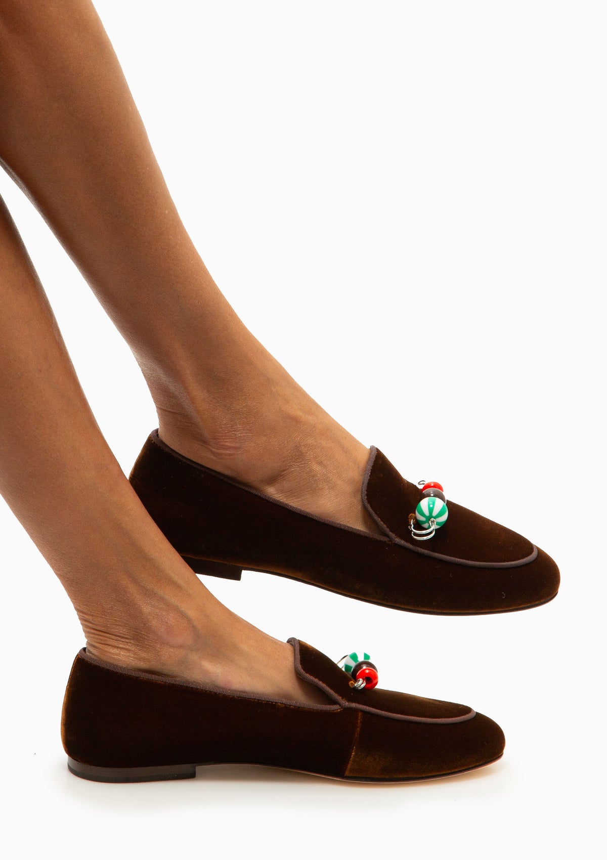 Vale Velvet Loafer | Dark Brown