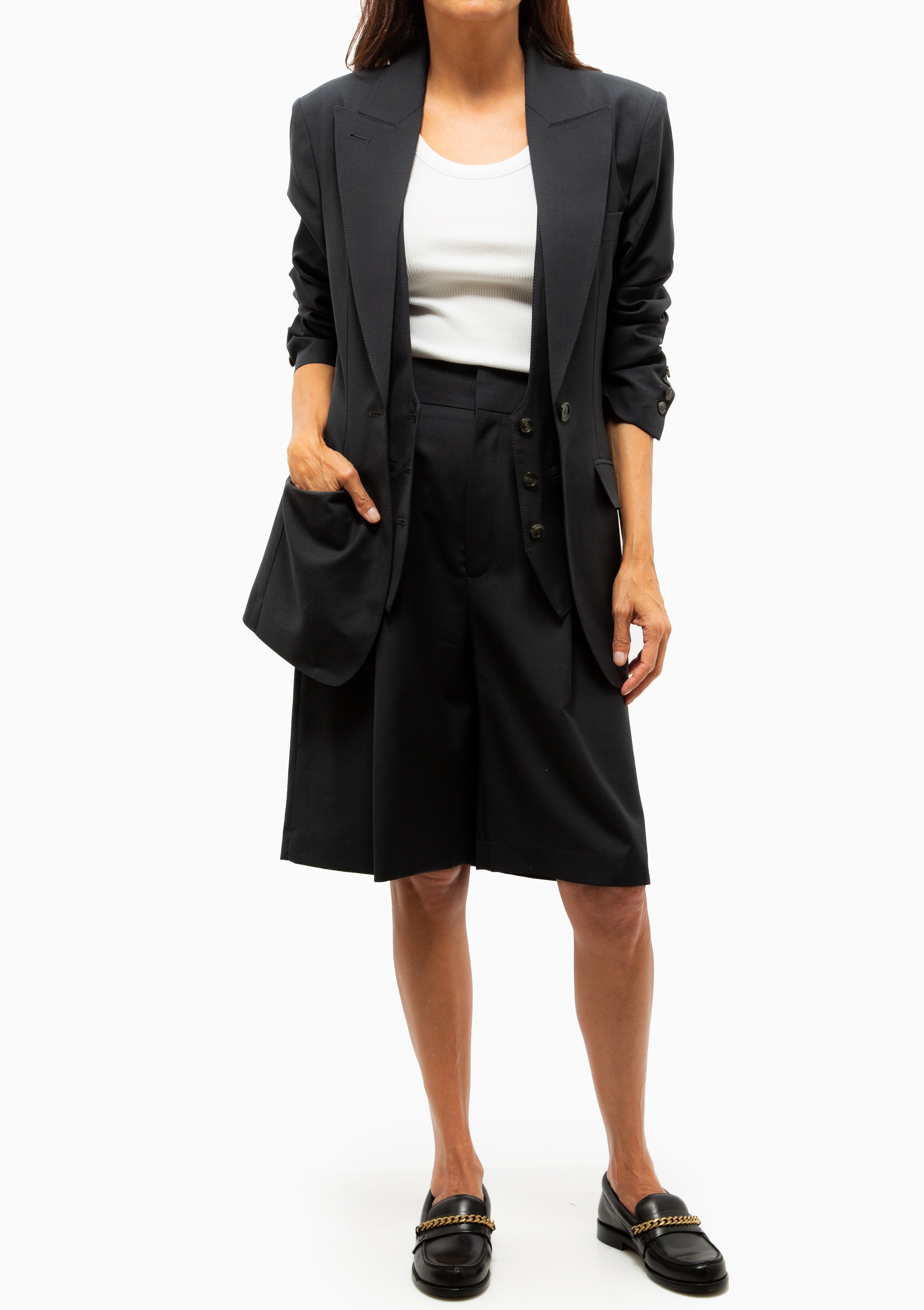 Oversized Layered Blazer | Iron