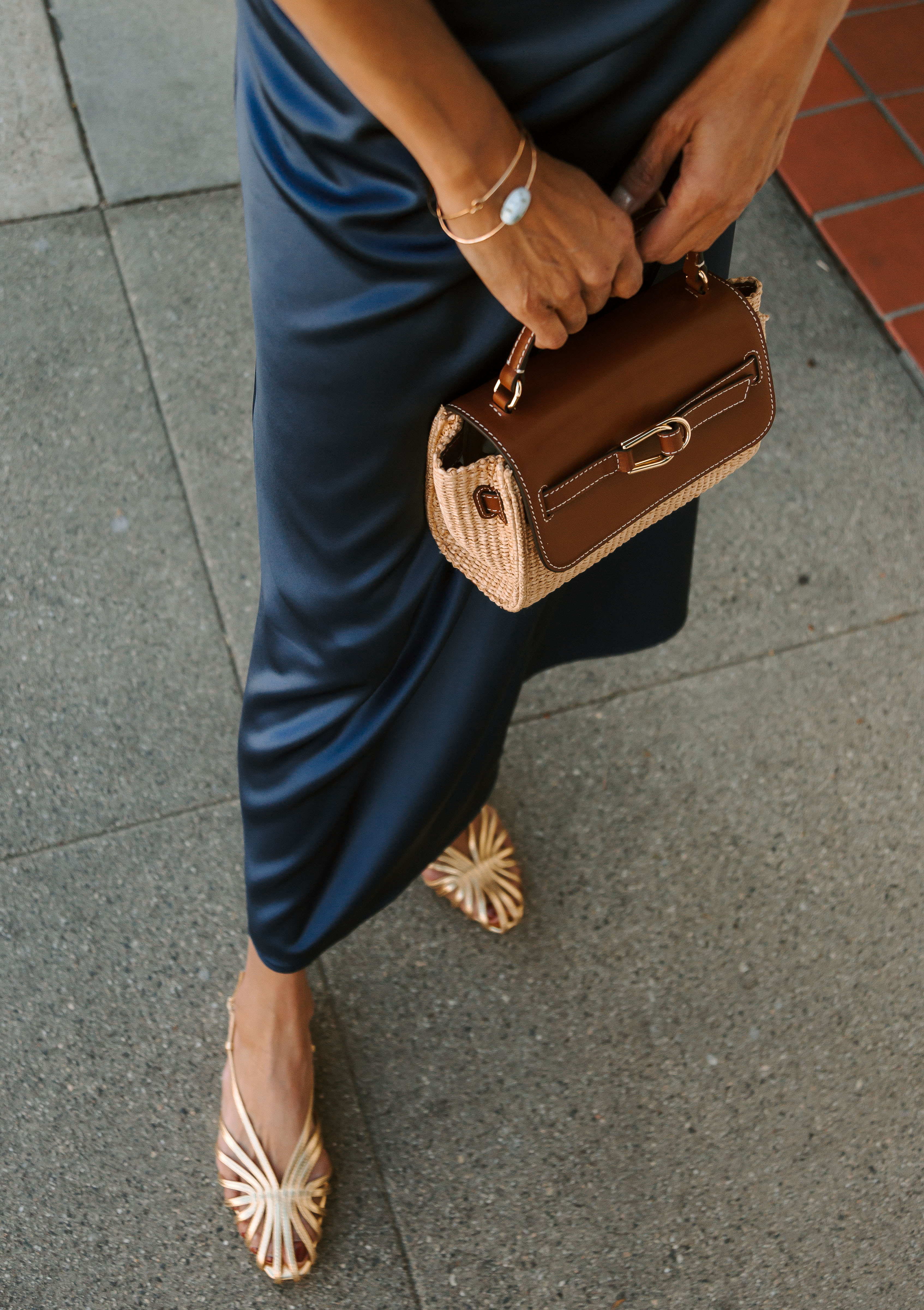 Loeffler Randall | Alexei Loop Belt Crossbody | Natural/Cacao