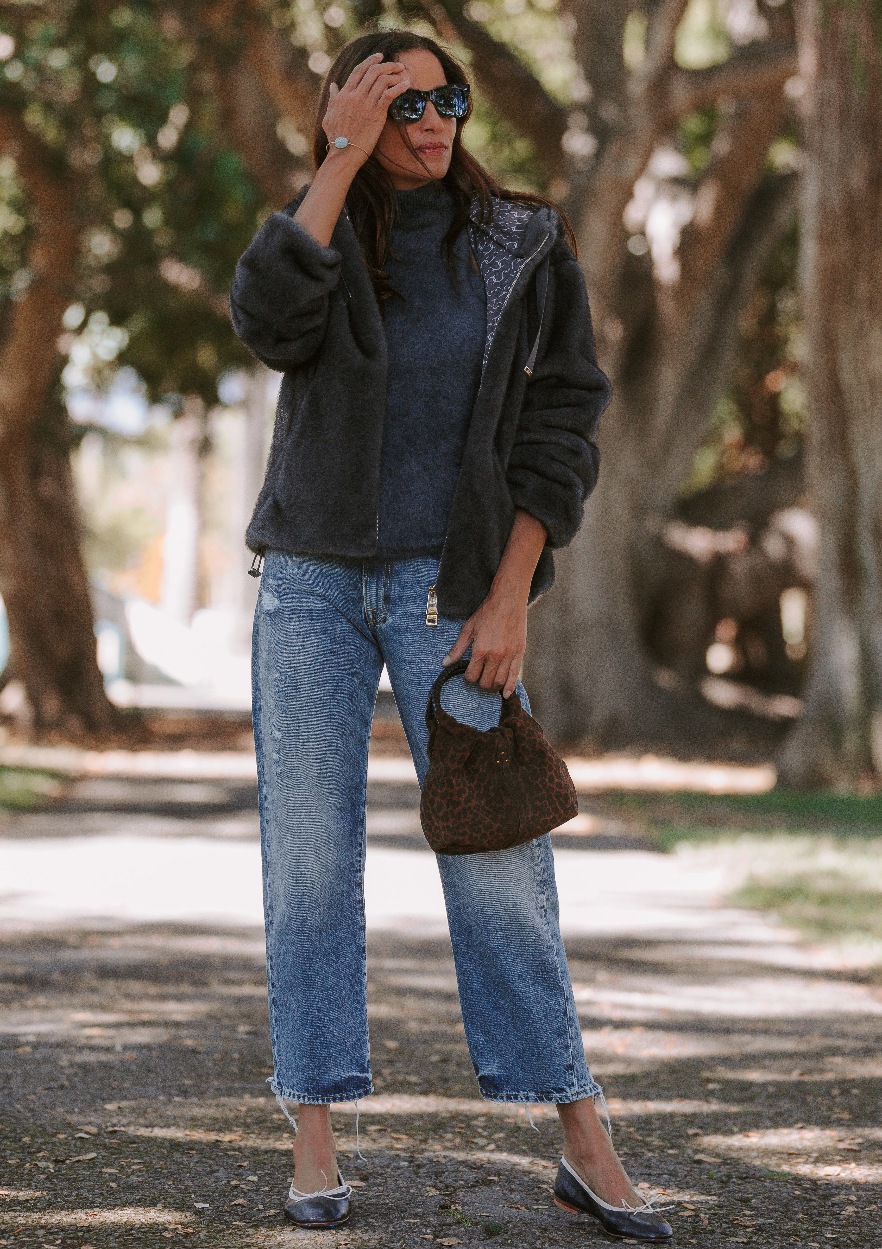 Leya Top | Night Fall Brushed
