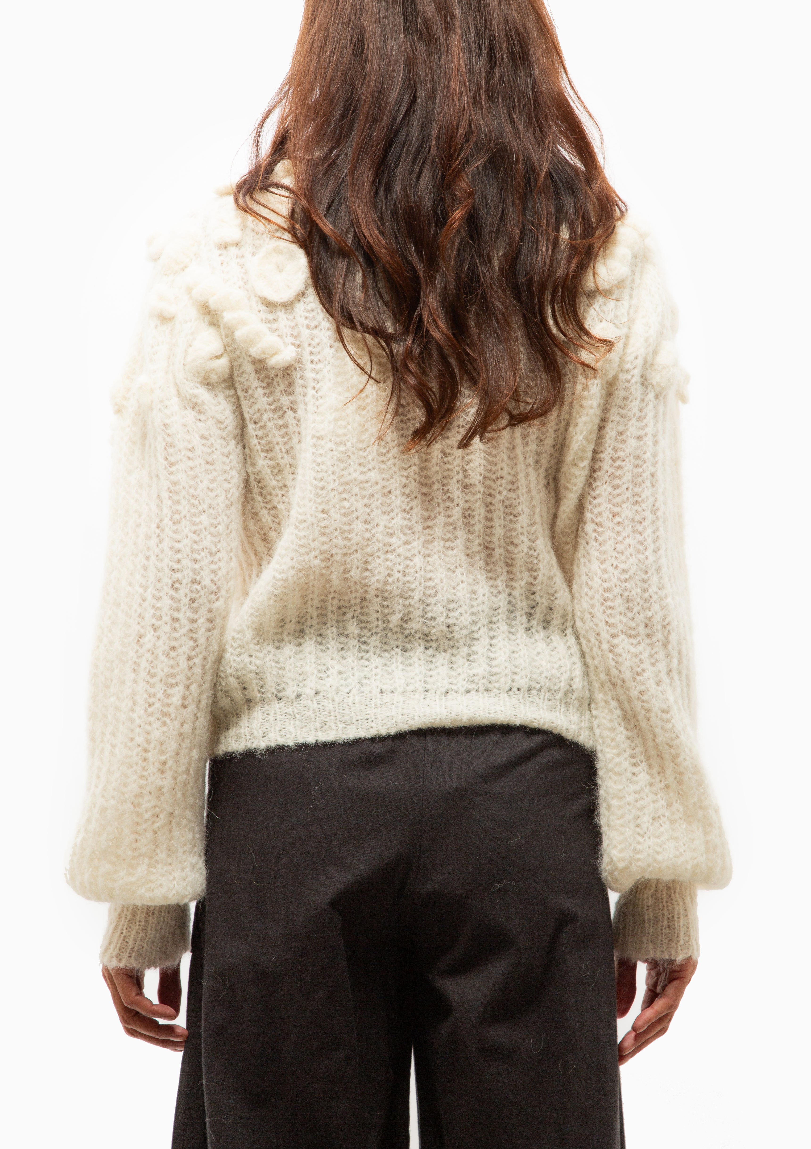 Moritz Embroidered Pullover | Alabaster