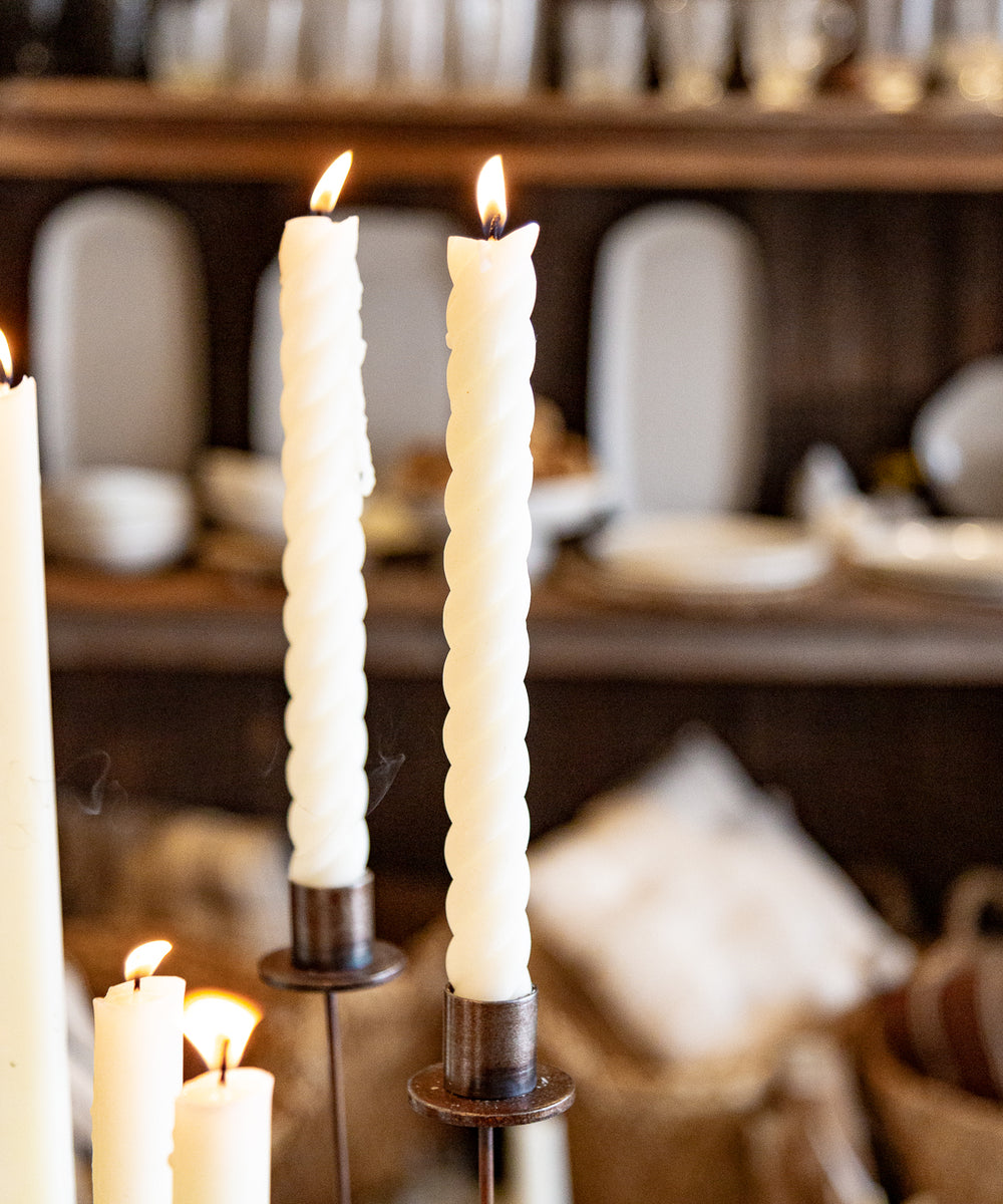 Candle Rope Rope Candles Pair 10