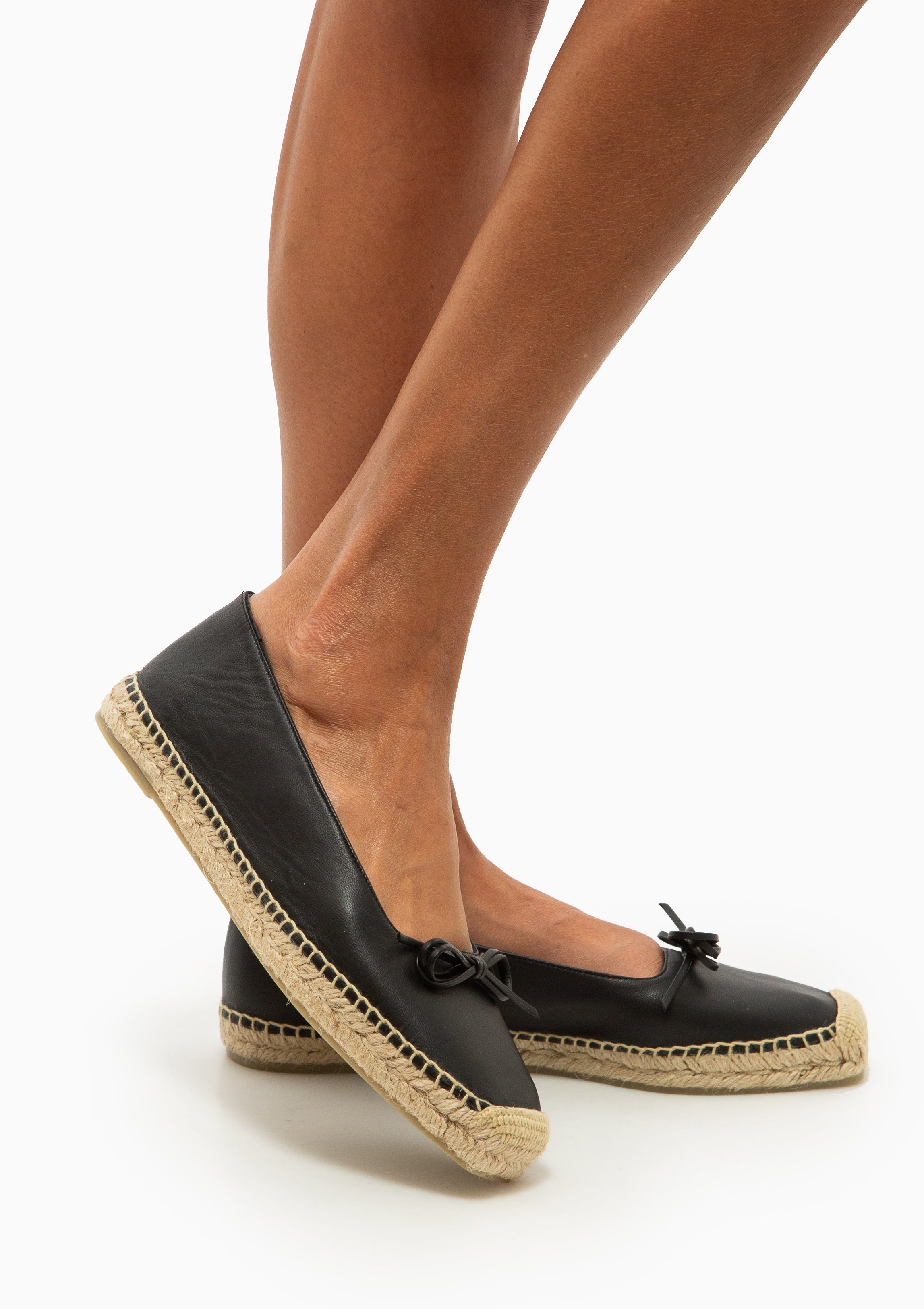 Pax Leather Flat | Negro