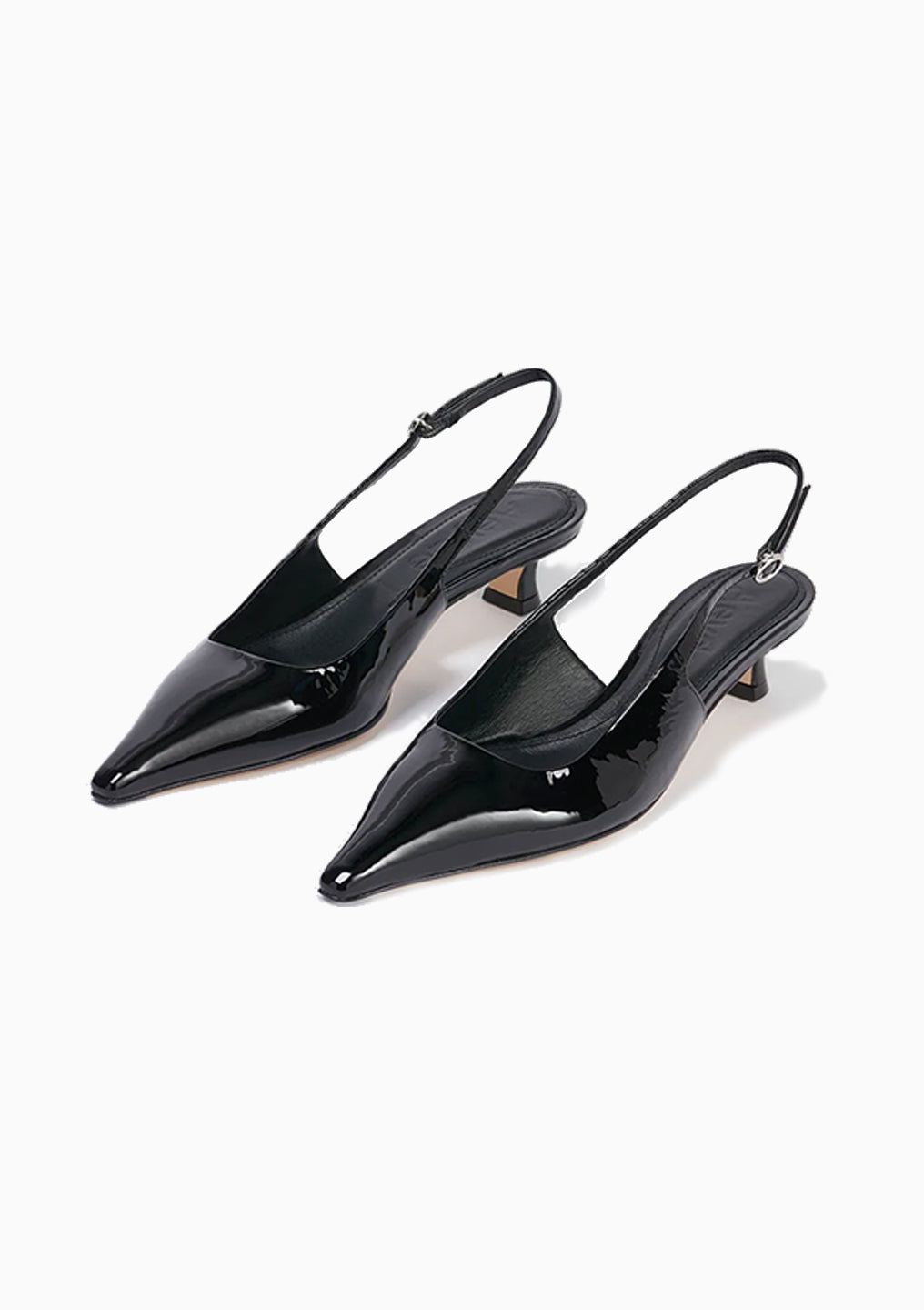 Catrina Slingback Pump | Black Patent