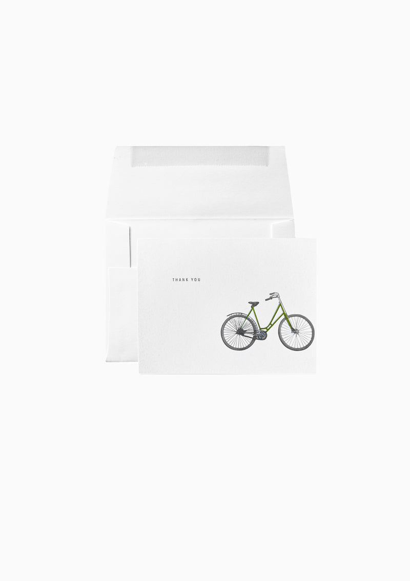 Bicycle Thank You Greeting Card