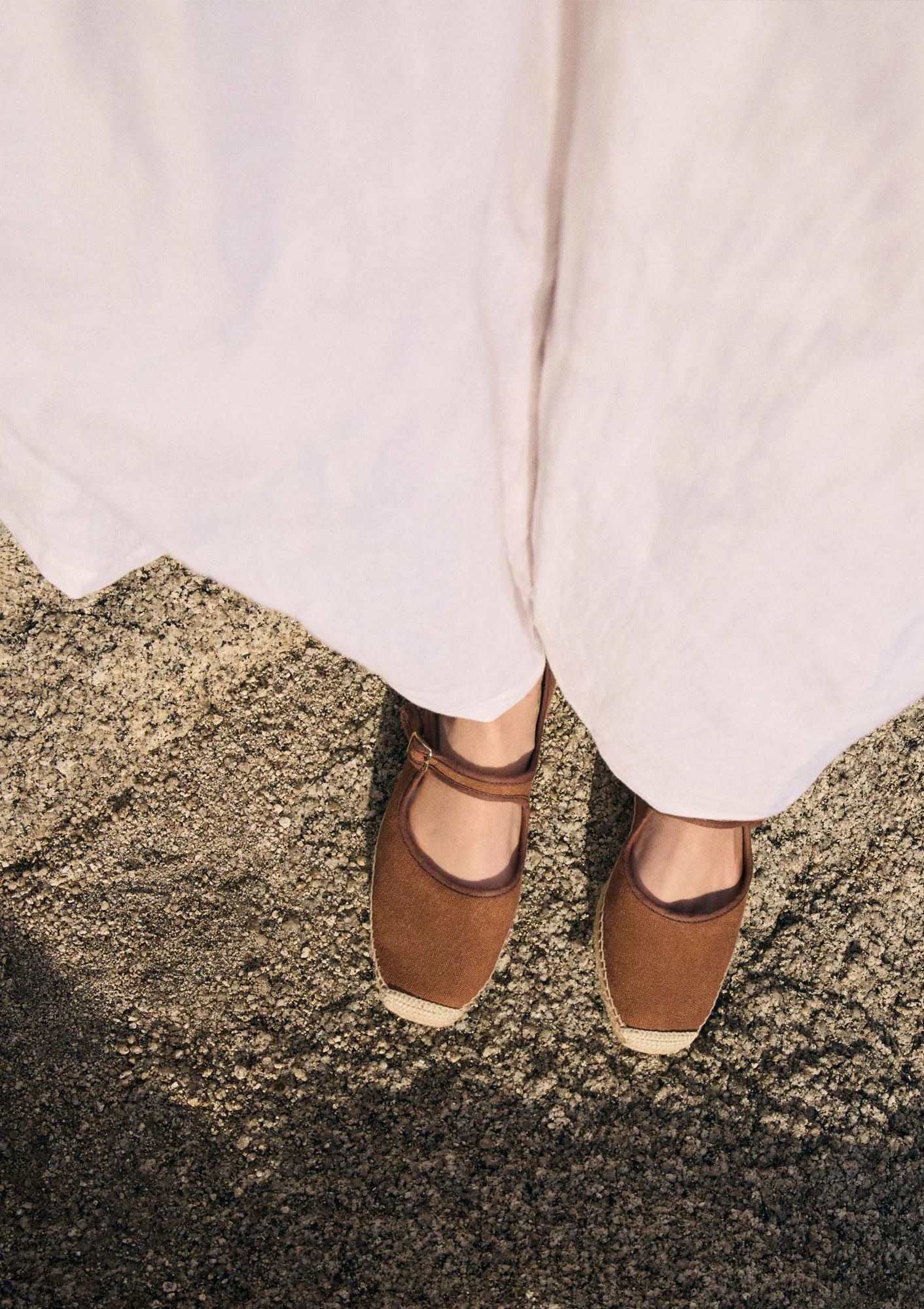 Padua Canvas Flat | Pecan
