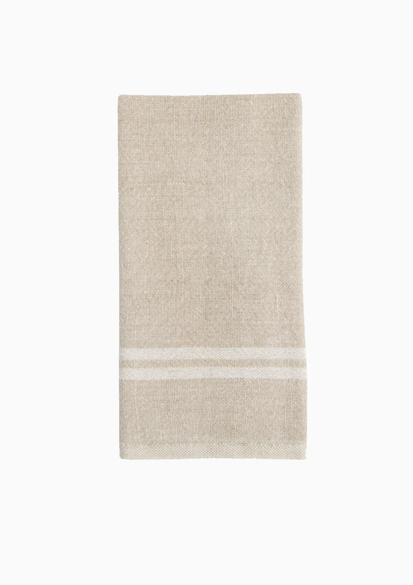 Vintage Linen Towels Set of 2 | Natural/Ivory