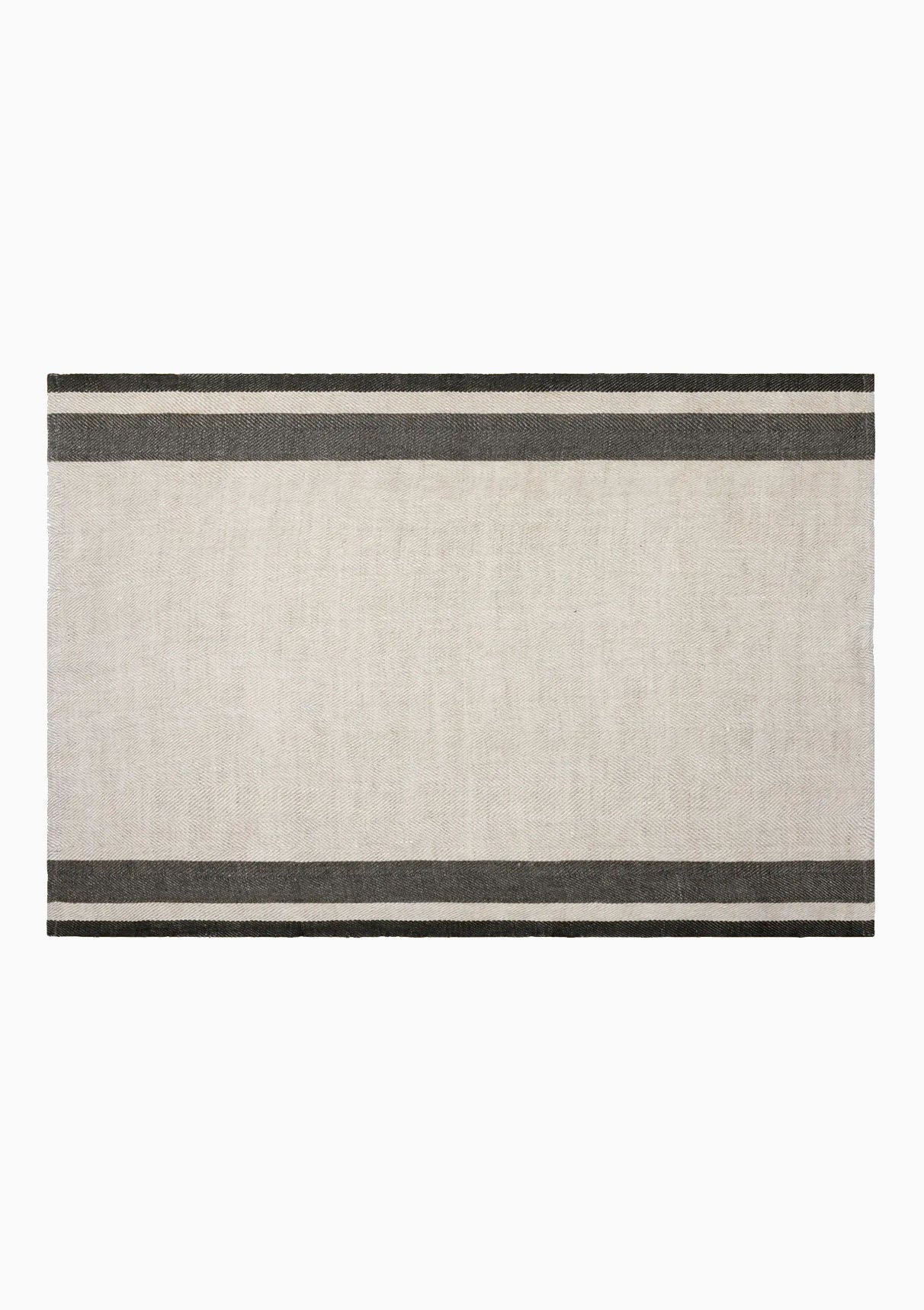 Gordes Tea Towels Set of 2 | Natural/Charcoal