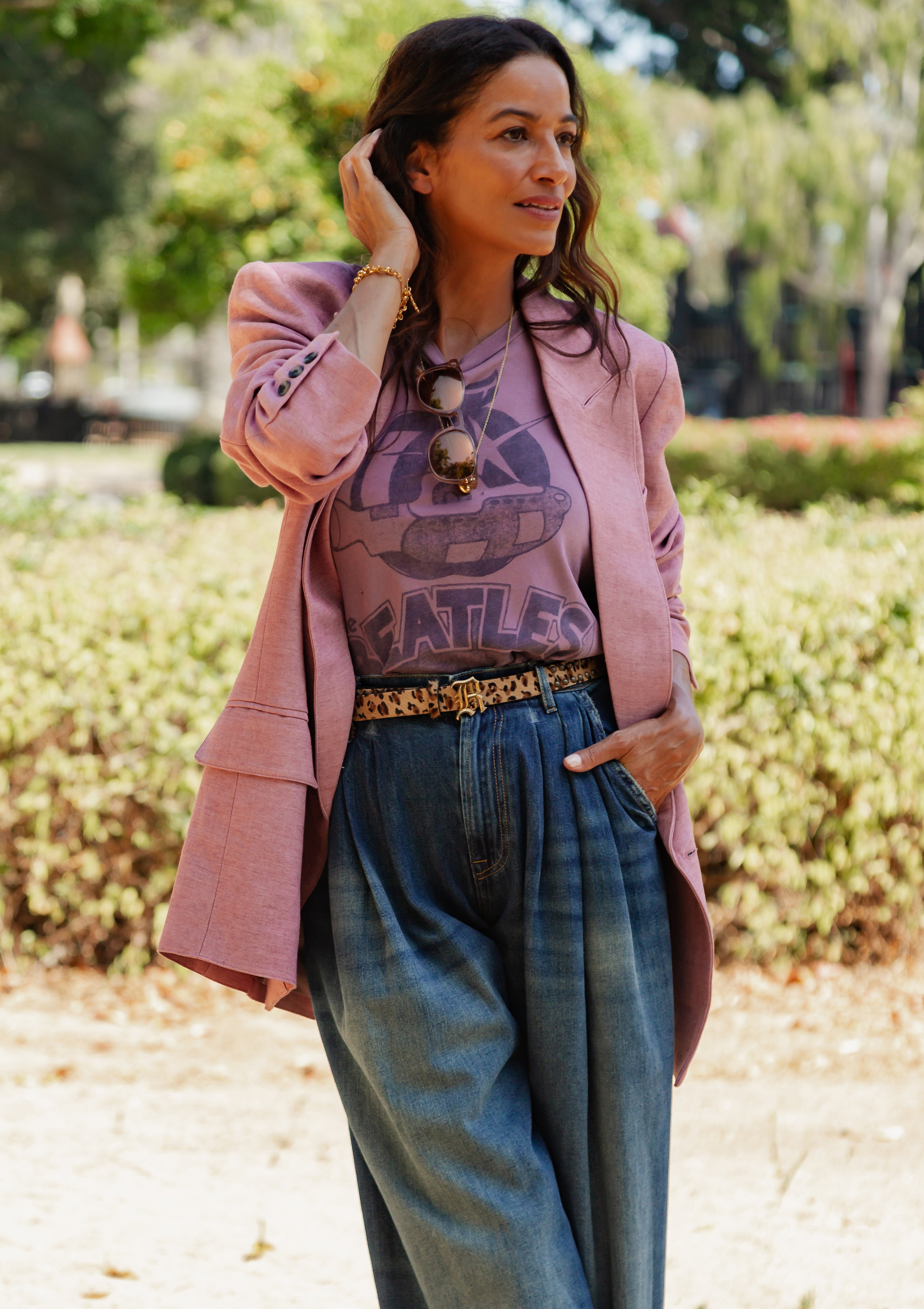DB Peaked Lapel Blazer | Dusty Rose