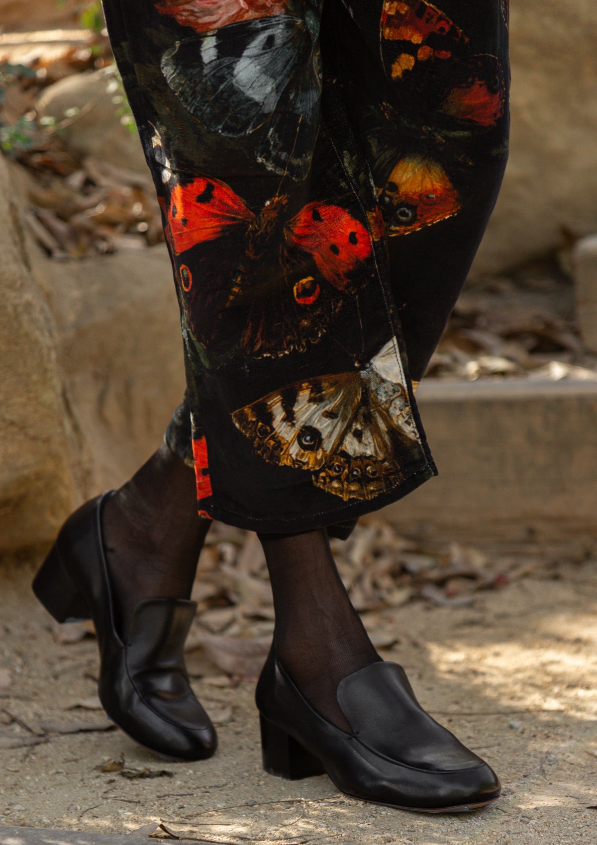 Wren Heeled Loafer | Black