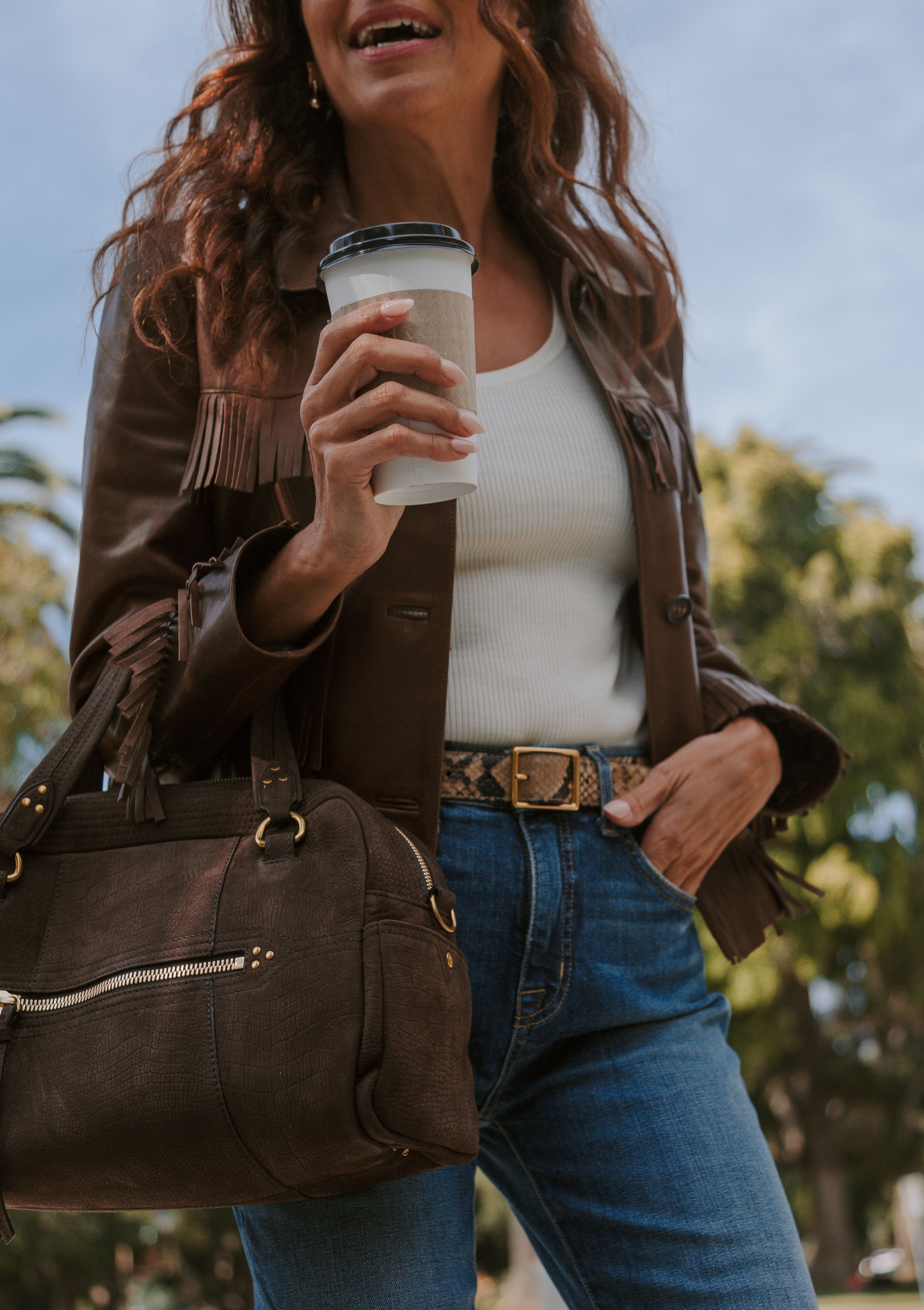 Gabriele Belt | Taupe Snakeskin/Gold