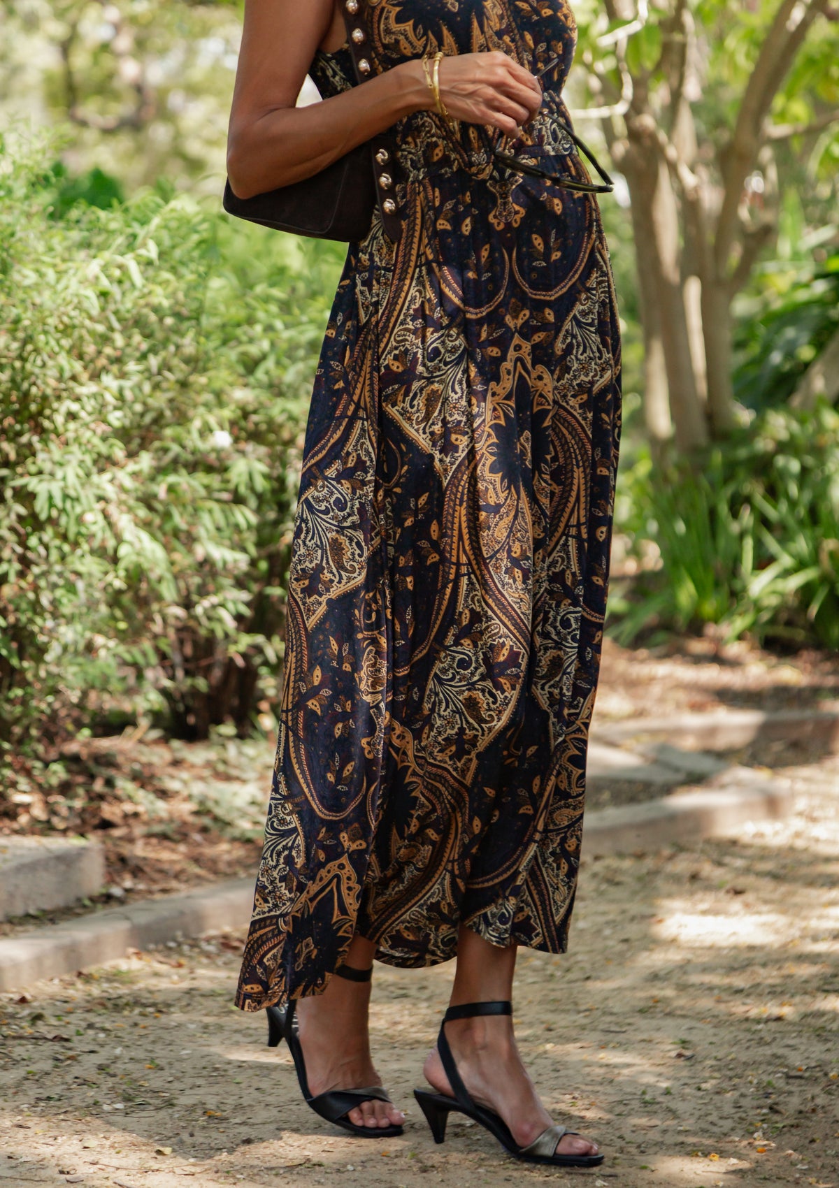 Adara Heel | Black/Bronze Nappa