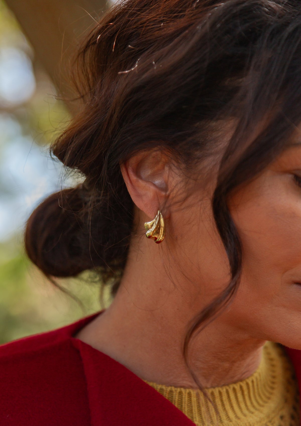 Wave Earrings | Gold