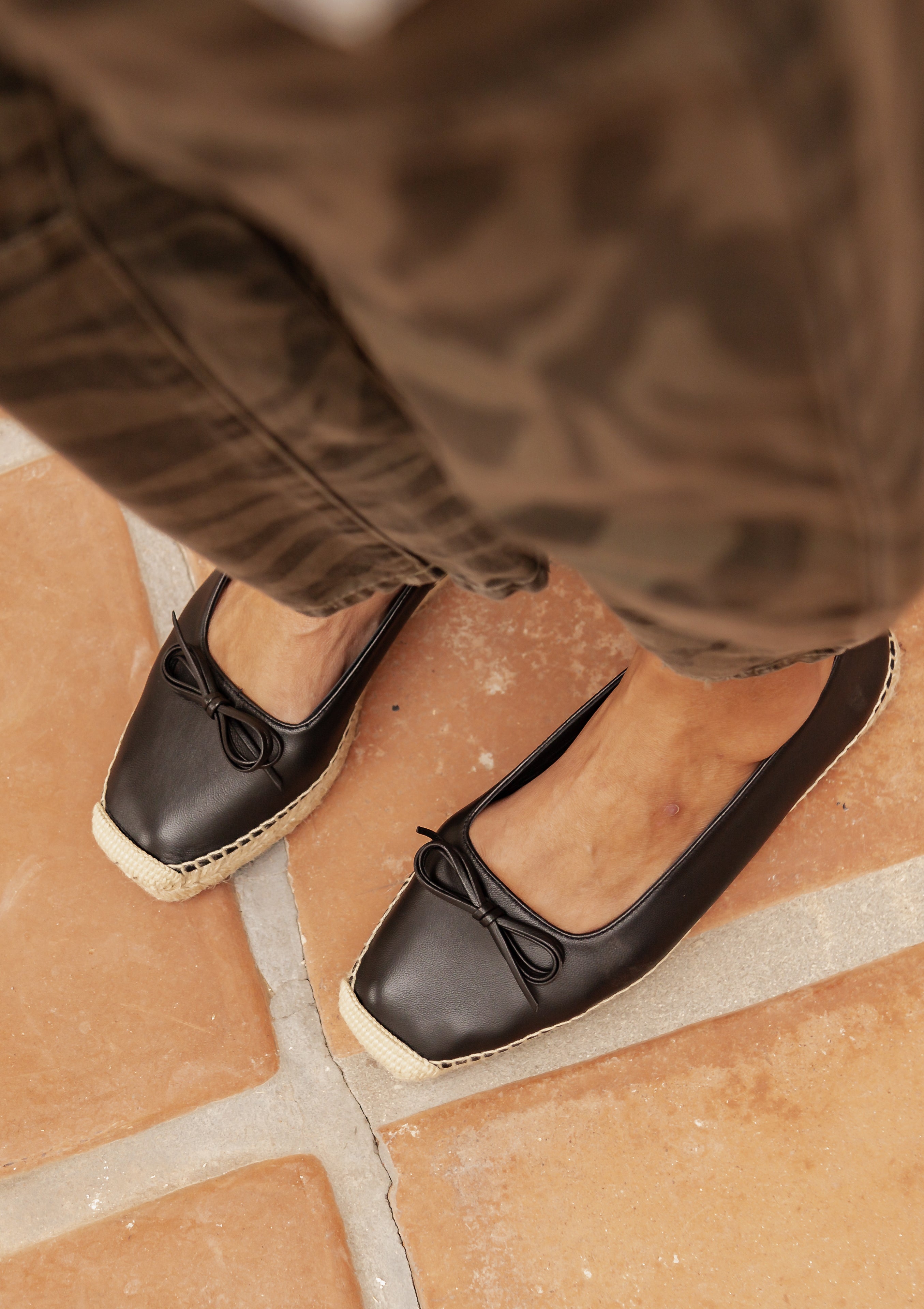 Pax Leather Flat | Negro