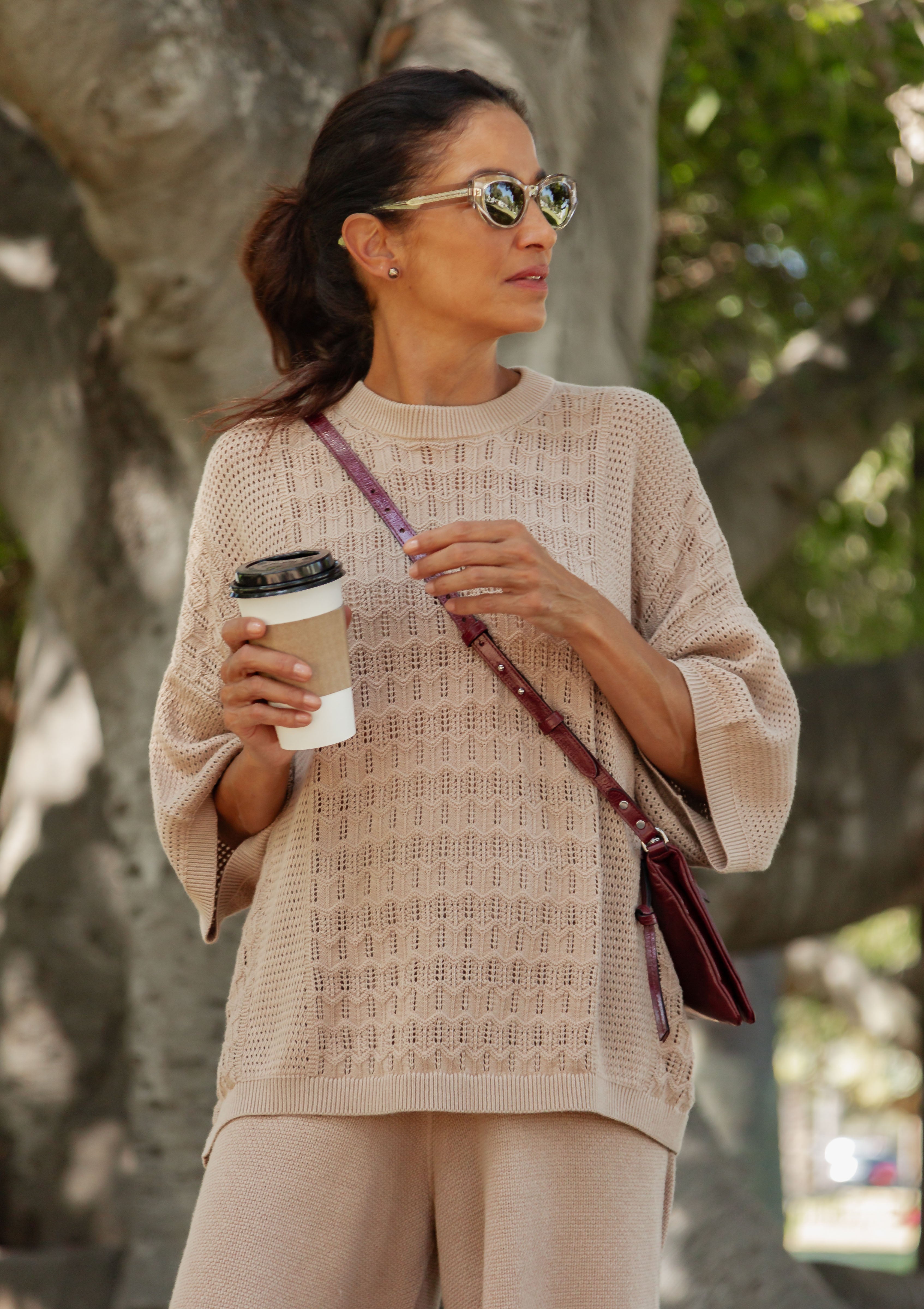 Oliver Peoples | Lerrue Sunglasses | Linen/Green