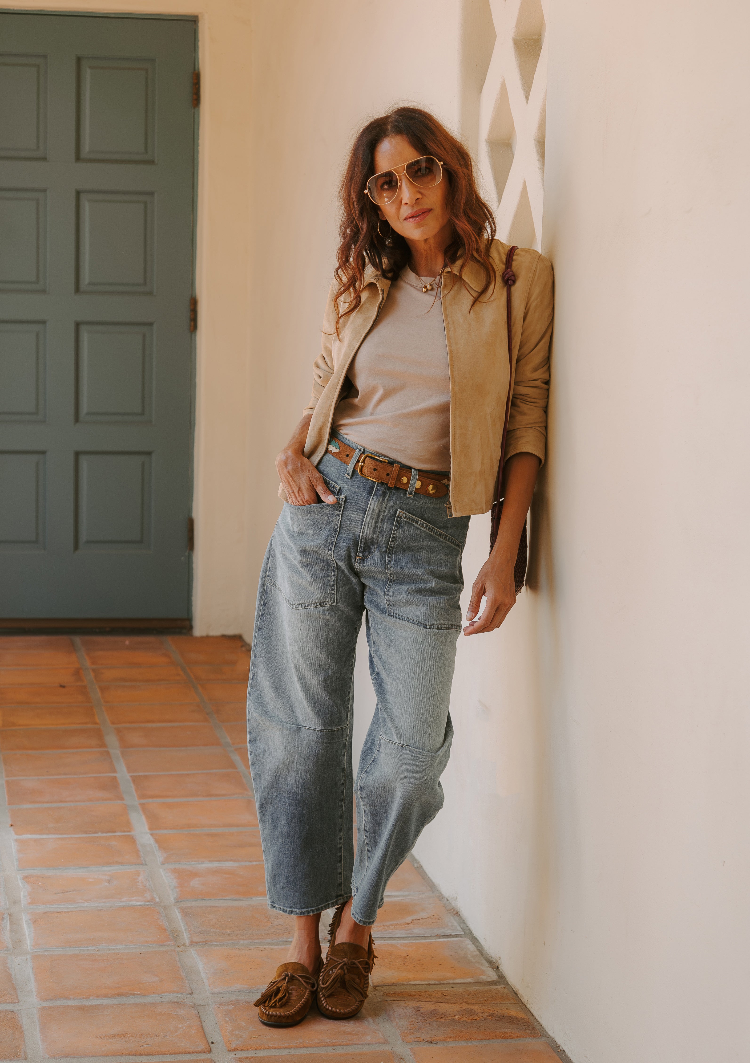 Beauvais Suede Jacket | Light Sand