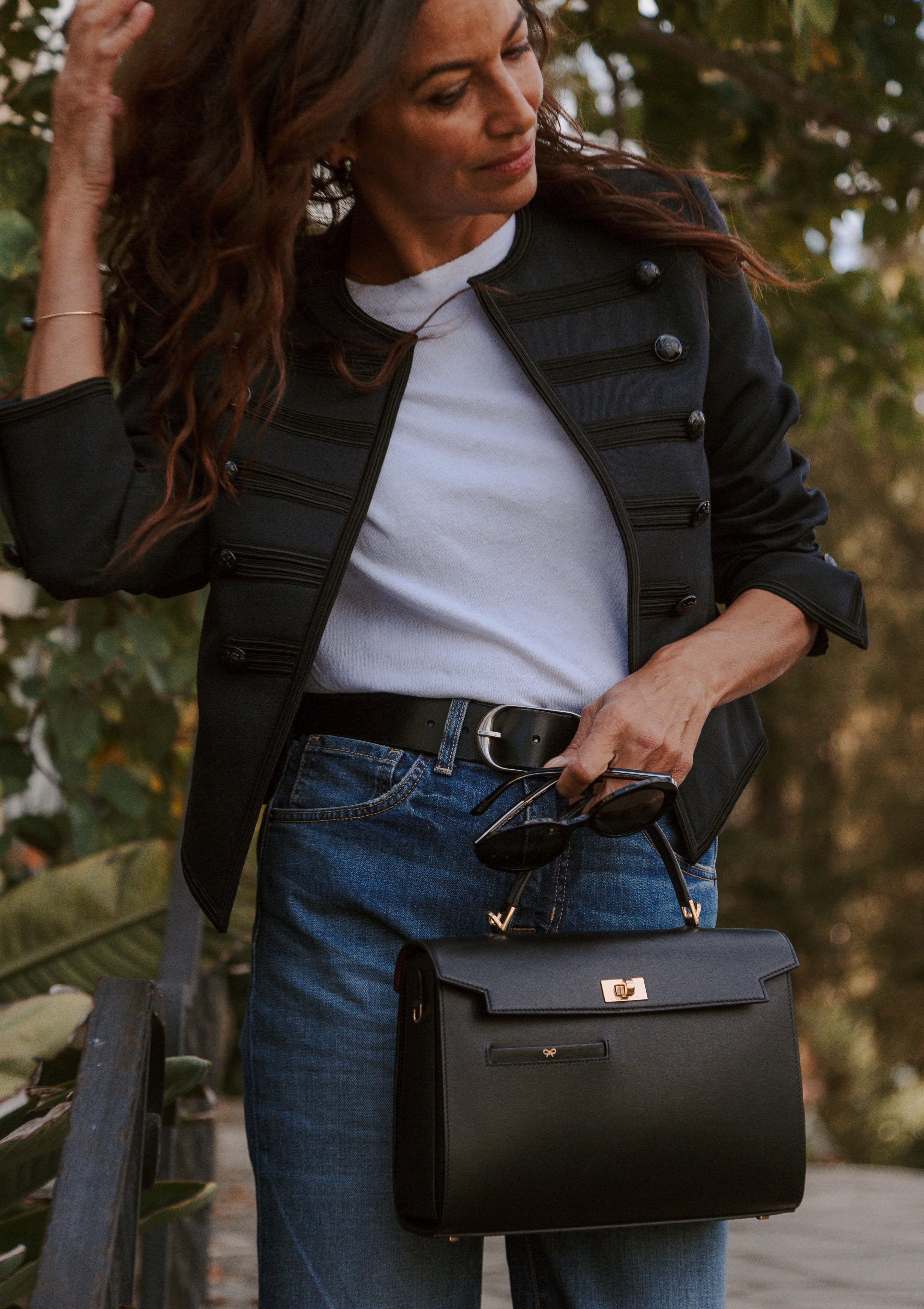 Nili Belt | Black Antique Silver