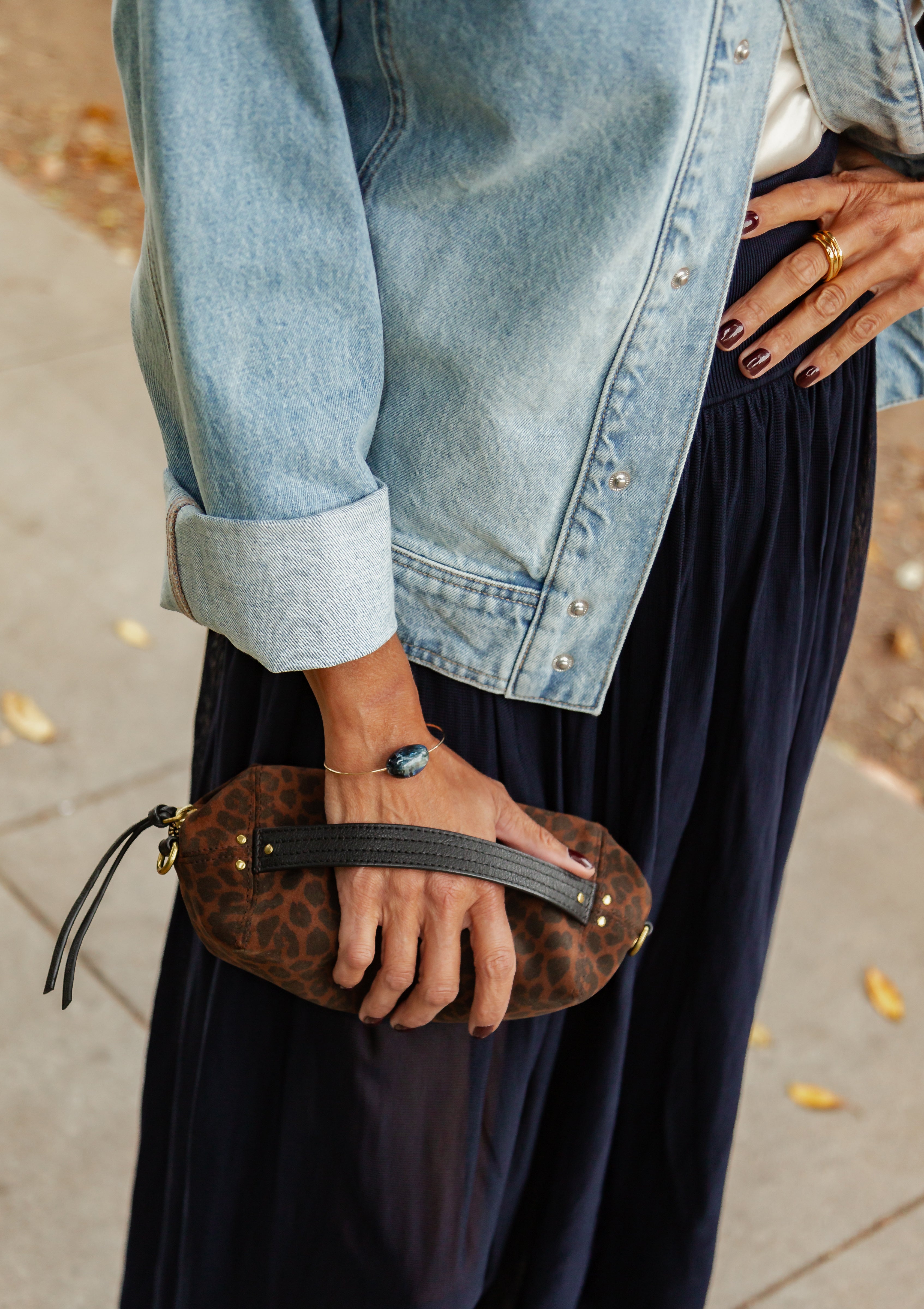 Dark Tourmaline Cuff Bracelet