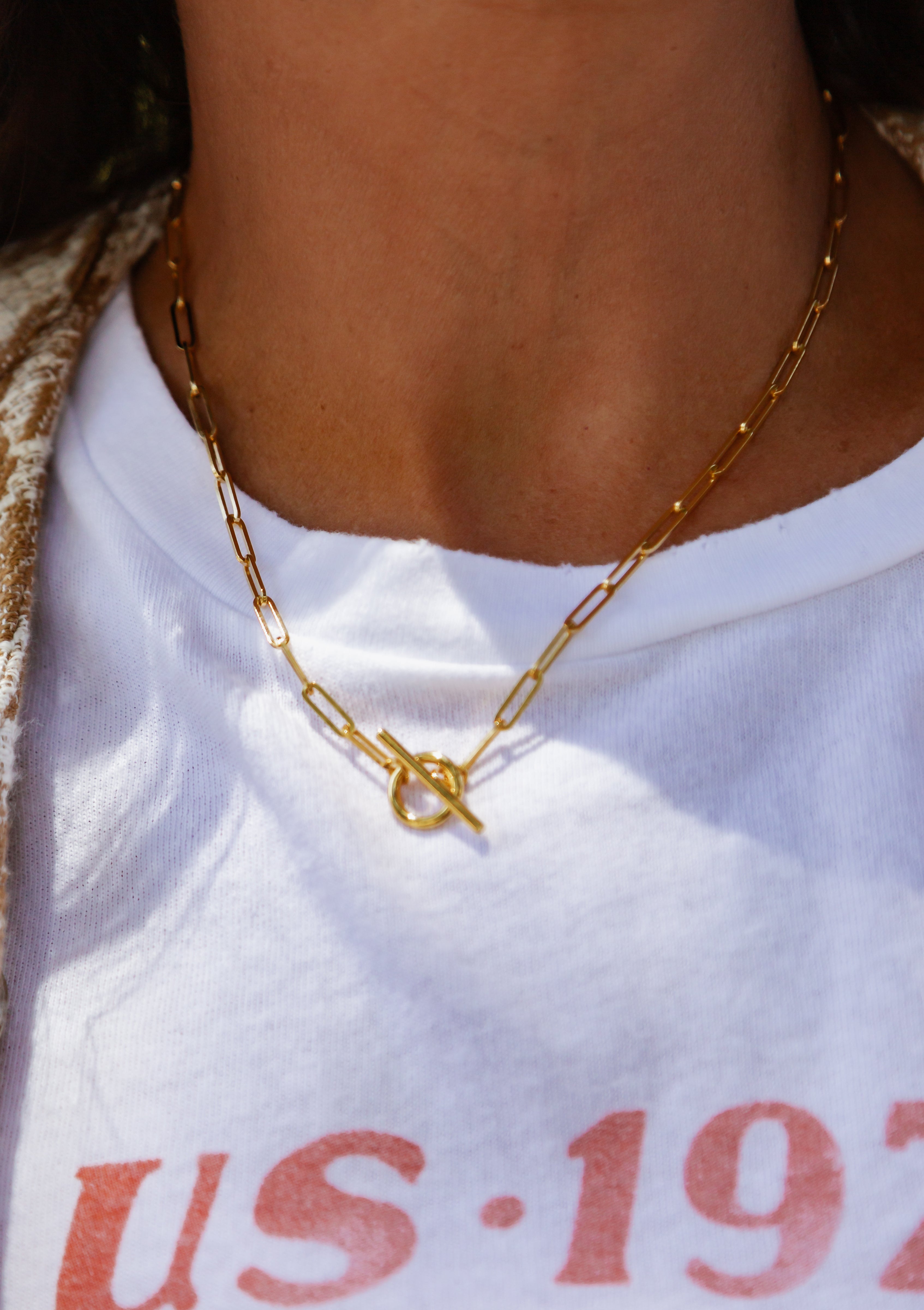 Love Link Necklace | Gold