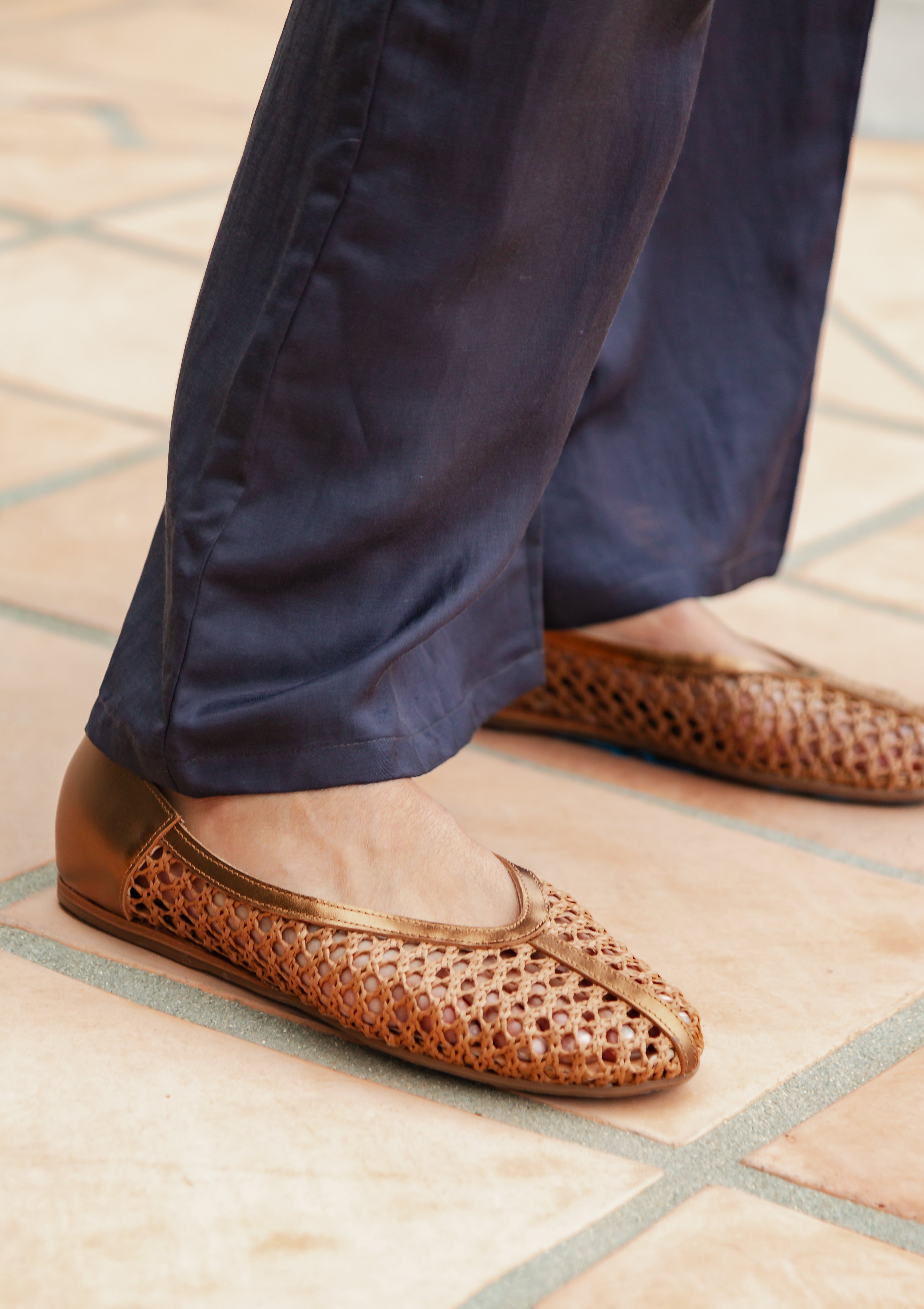 Aeropi Ballet Flat | Bronze
