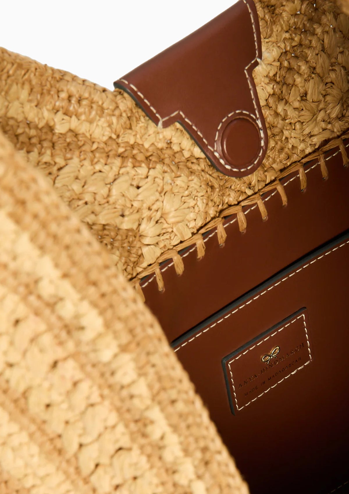 Bow Shoulder Bag | Natural Raffia
