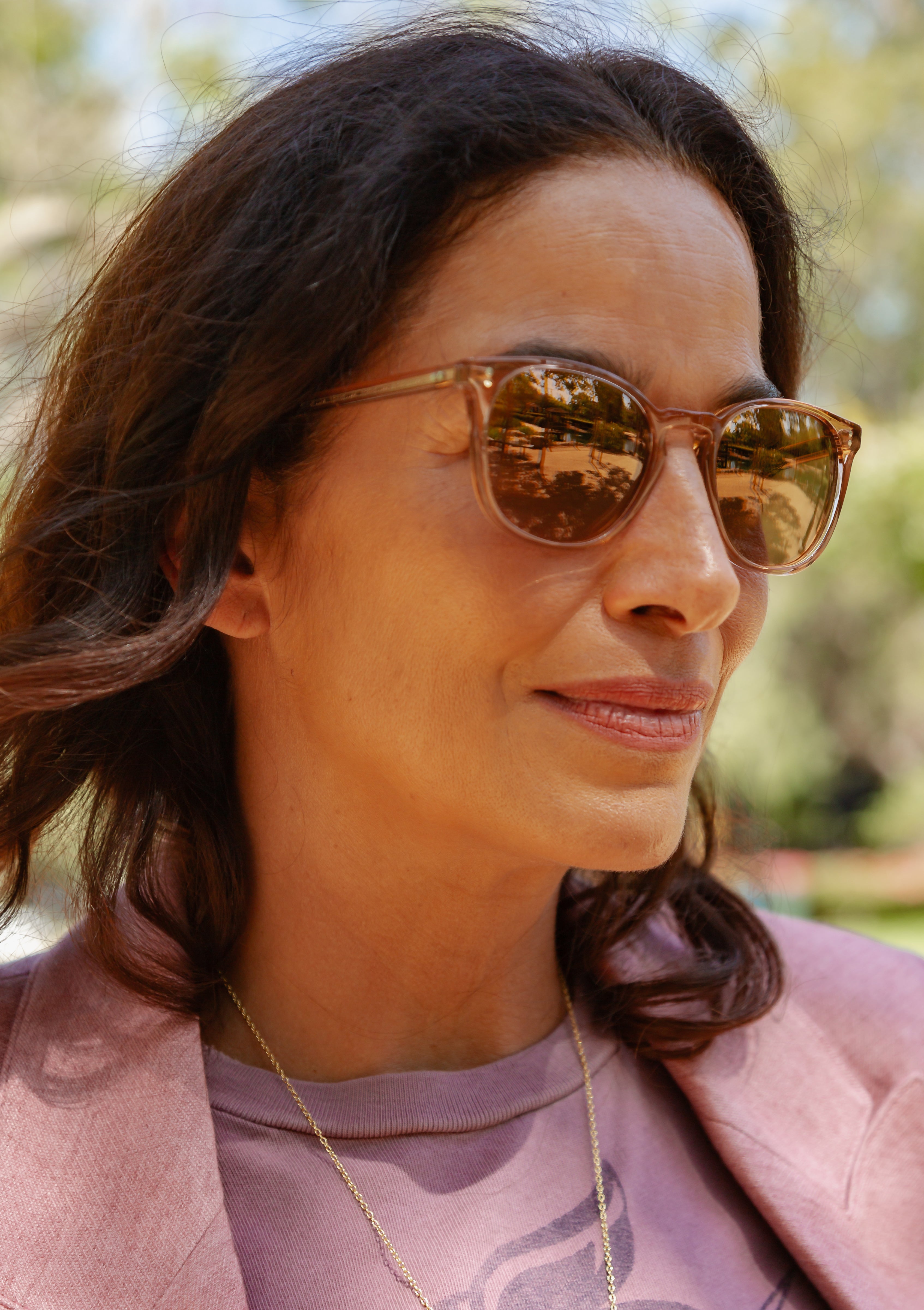 Finley ESQ Sunglasses | Blush
