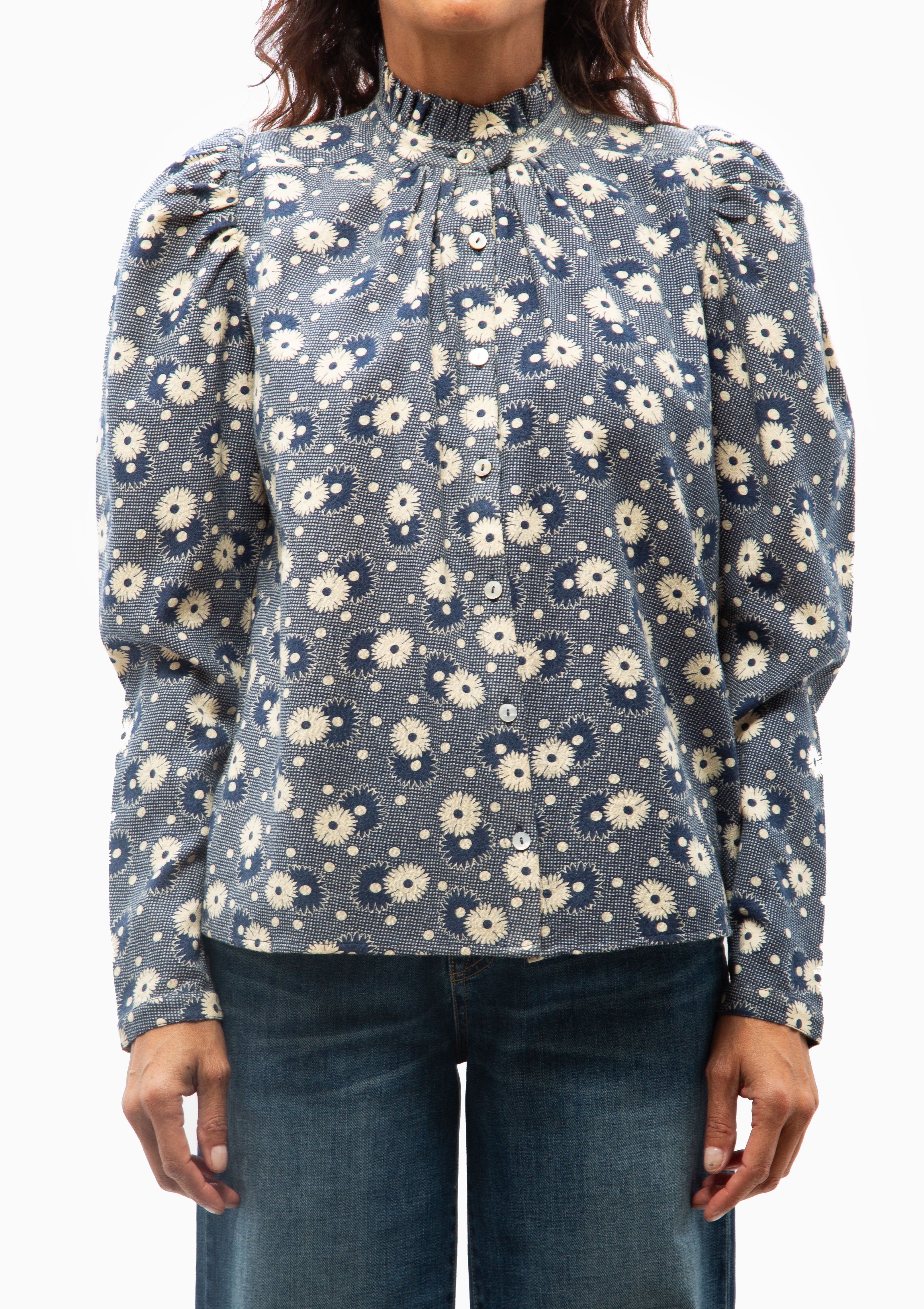 Artemis Daisy Shirt | Blue Navy