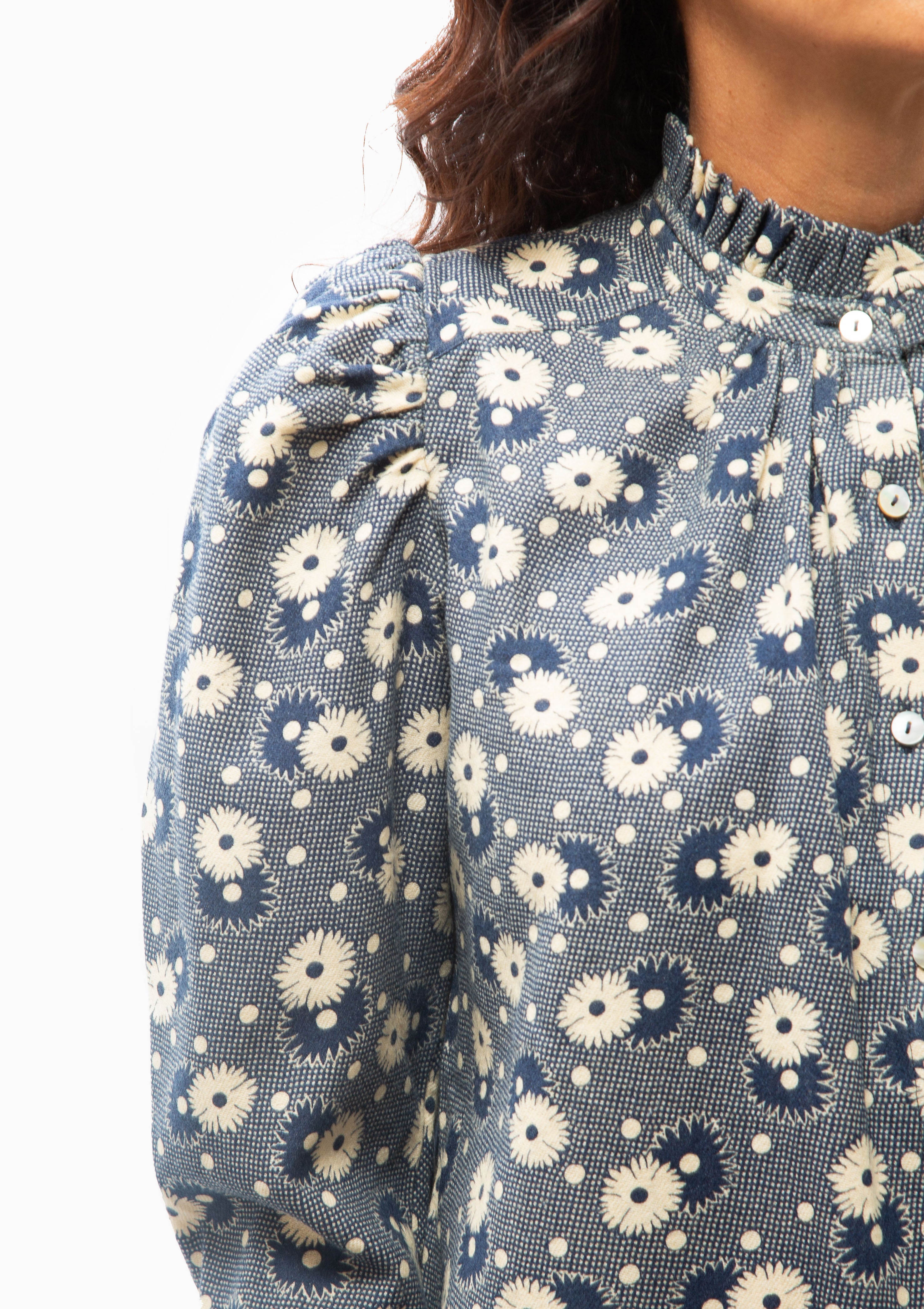 Artemis Daisy Shirt | Blue Navy