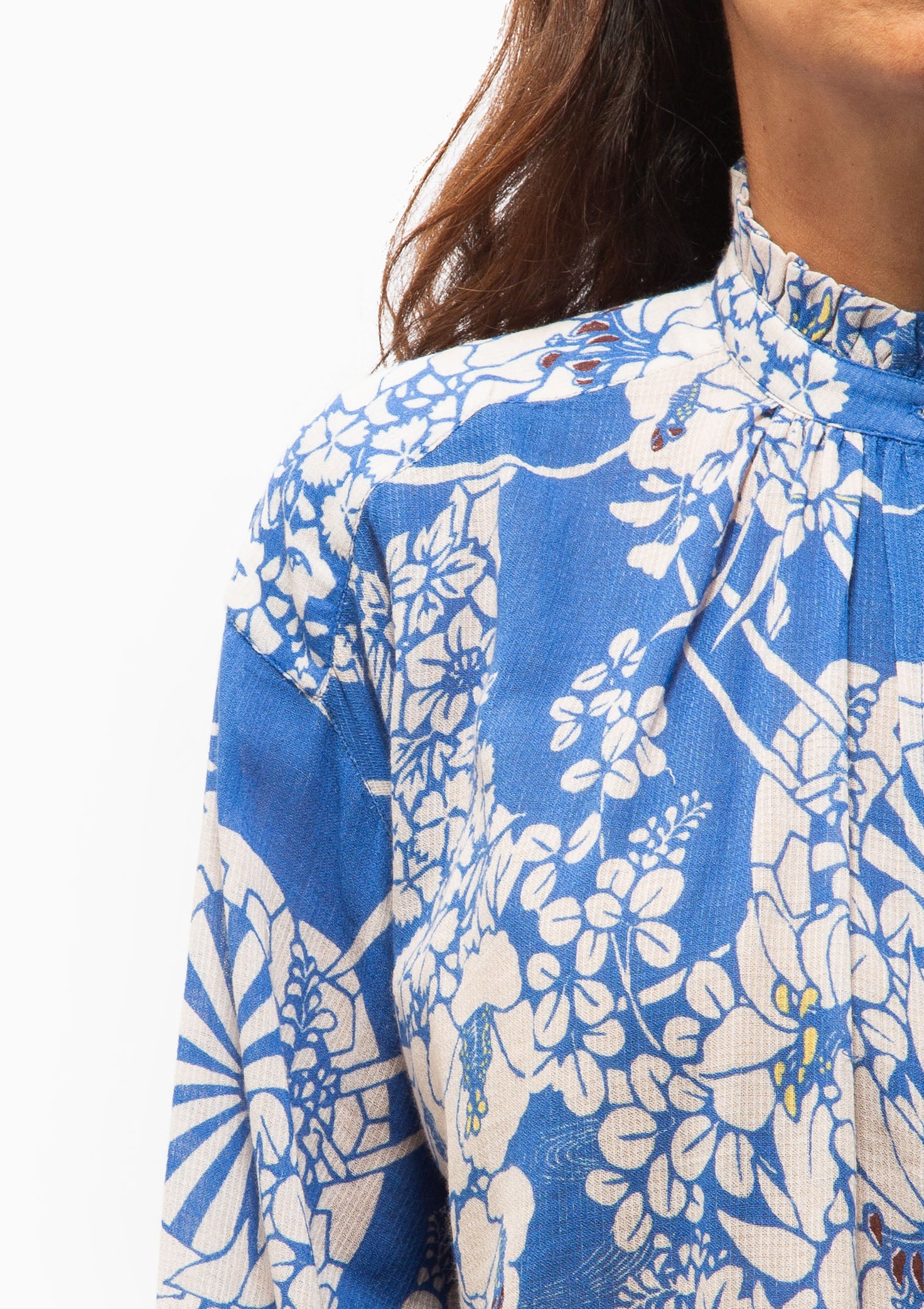 Poet Royal Spoke Blouse | Medium Blue