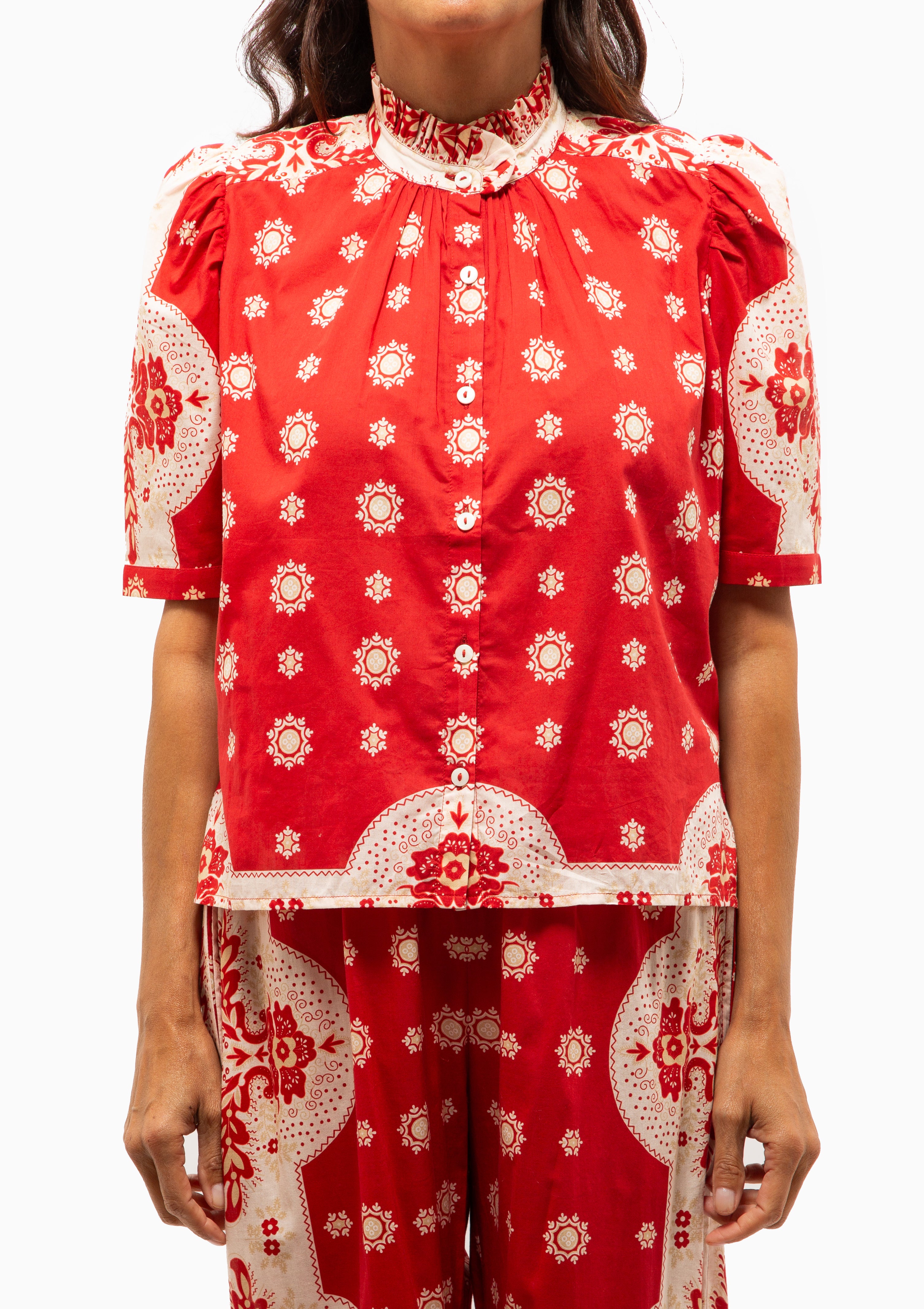 Winn Bandana Shirt | Lava