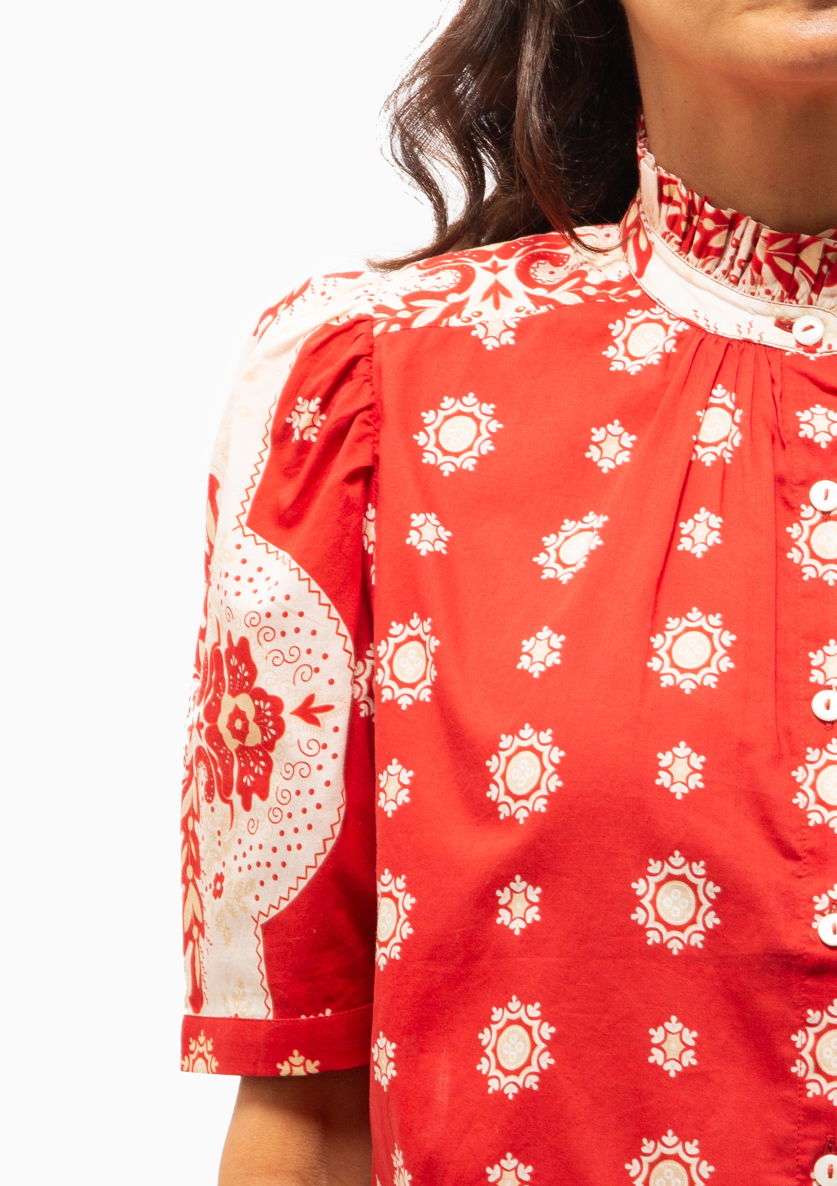 Winn Bandana Shirt | Lava