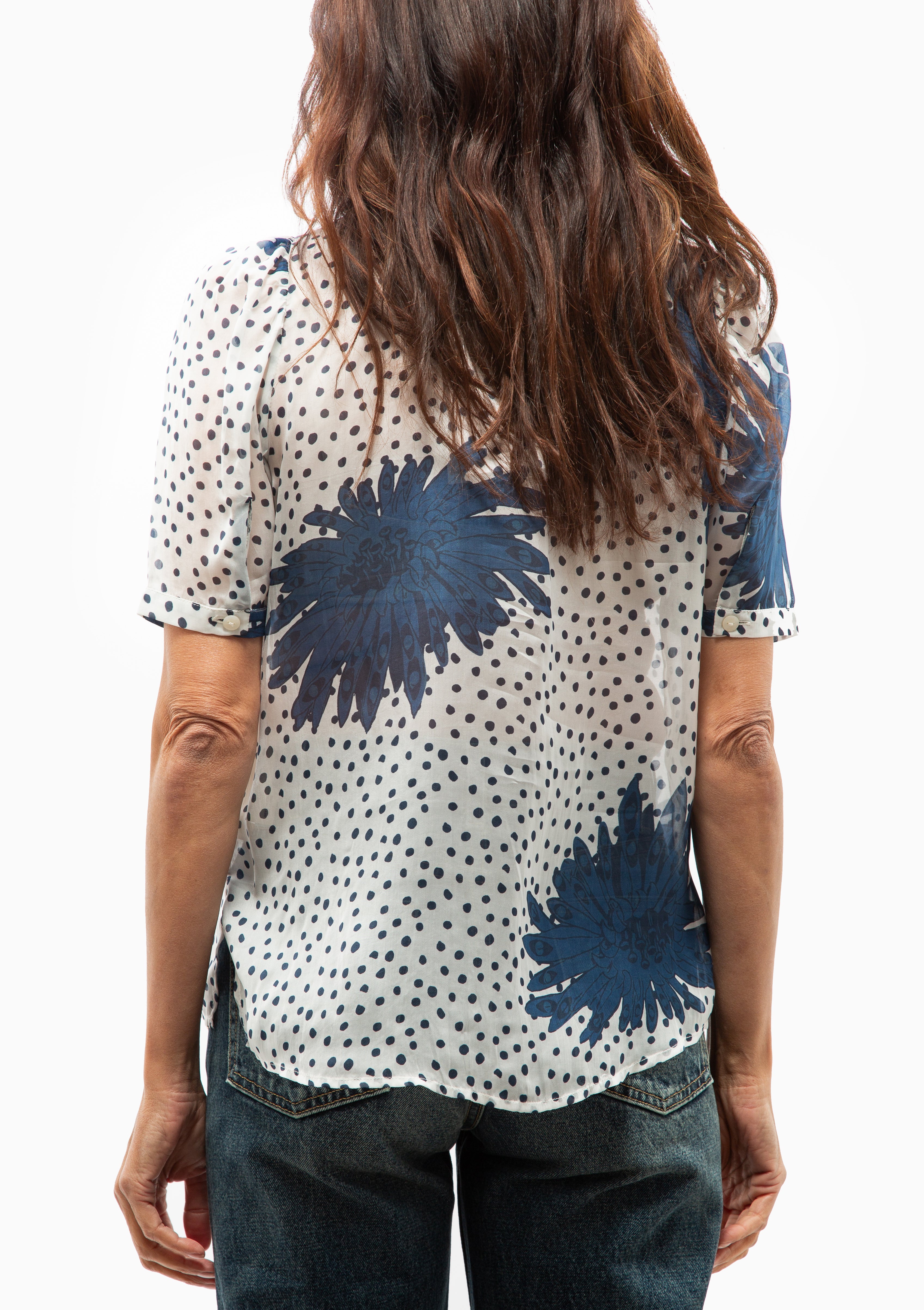 Winn Dahlia Shirt | White Indigo