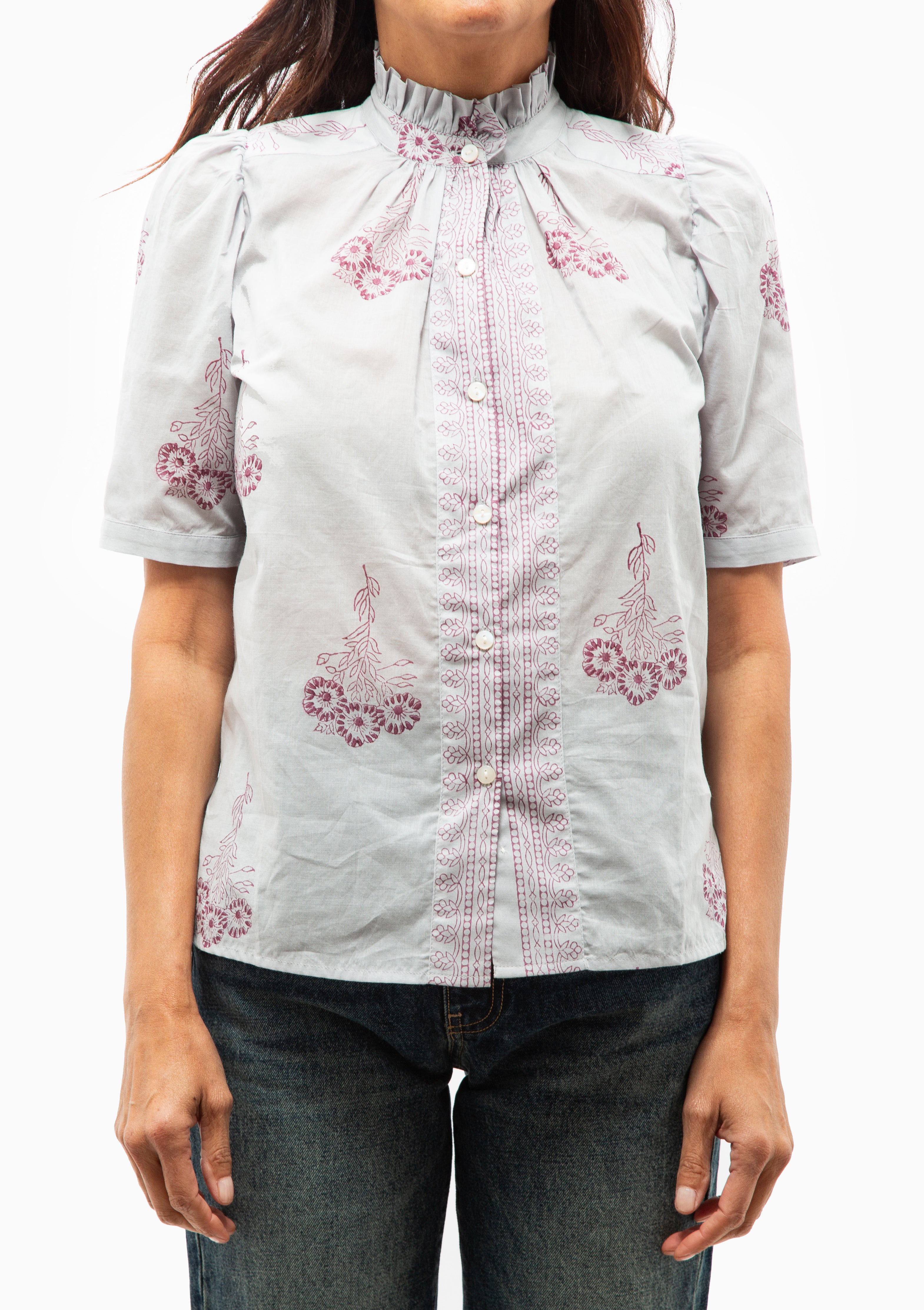Winn Pansy Shirt | Blue Sky