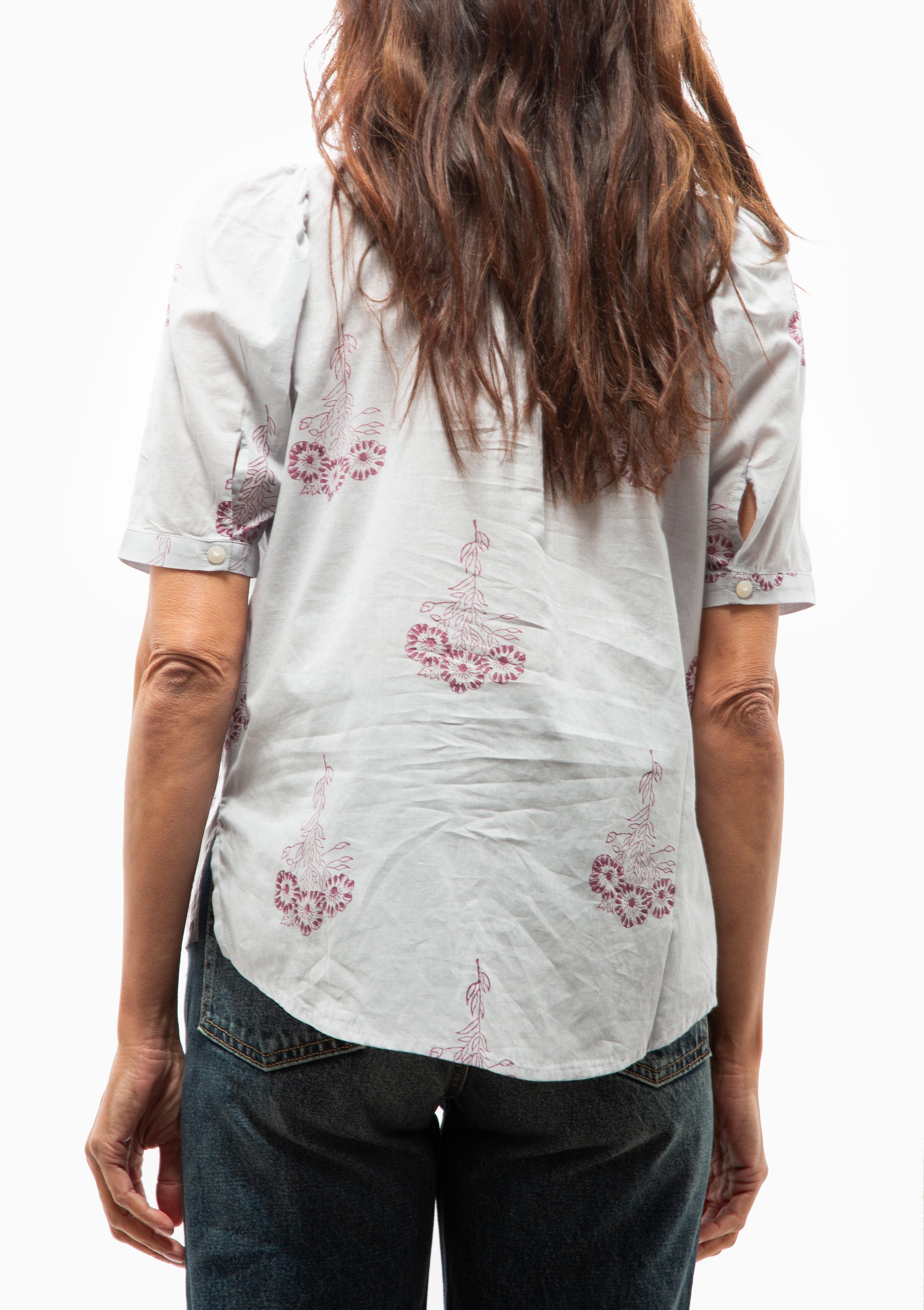 Winn Pansy Shirt | Blue Sky