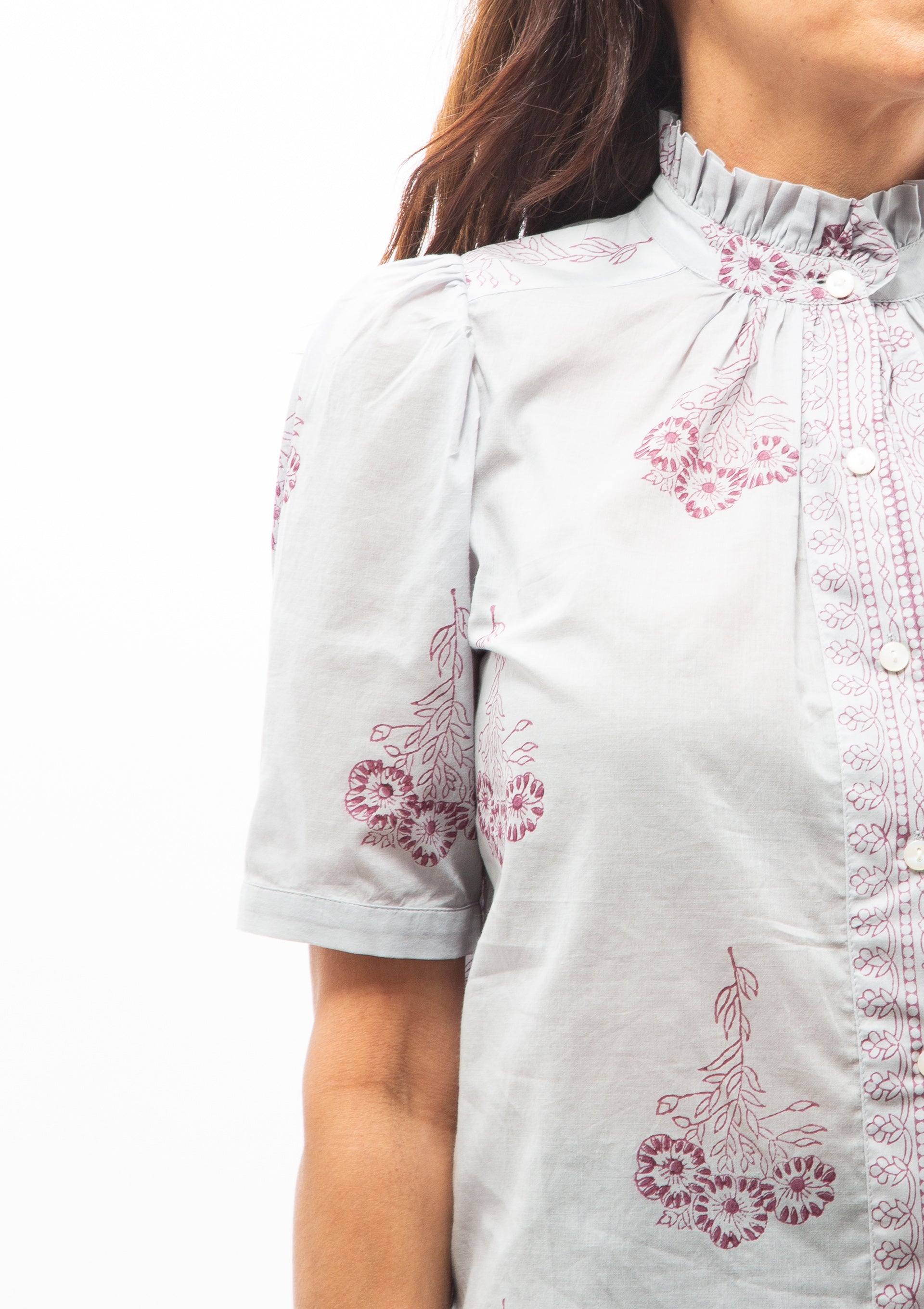 Winn Pansy Shirt | Blue Sky