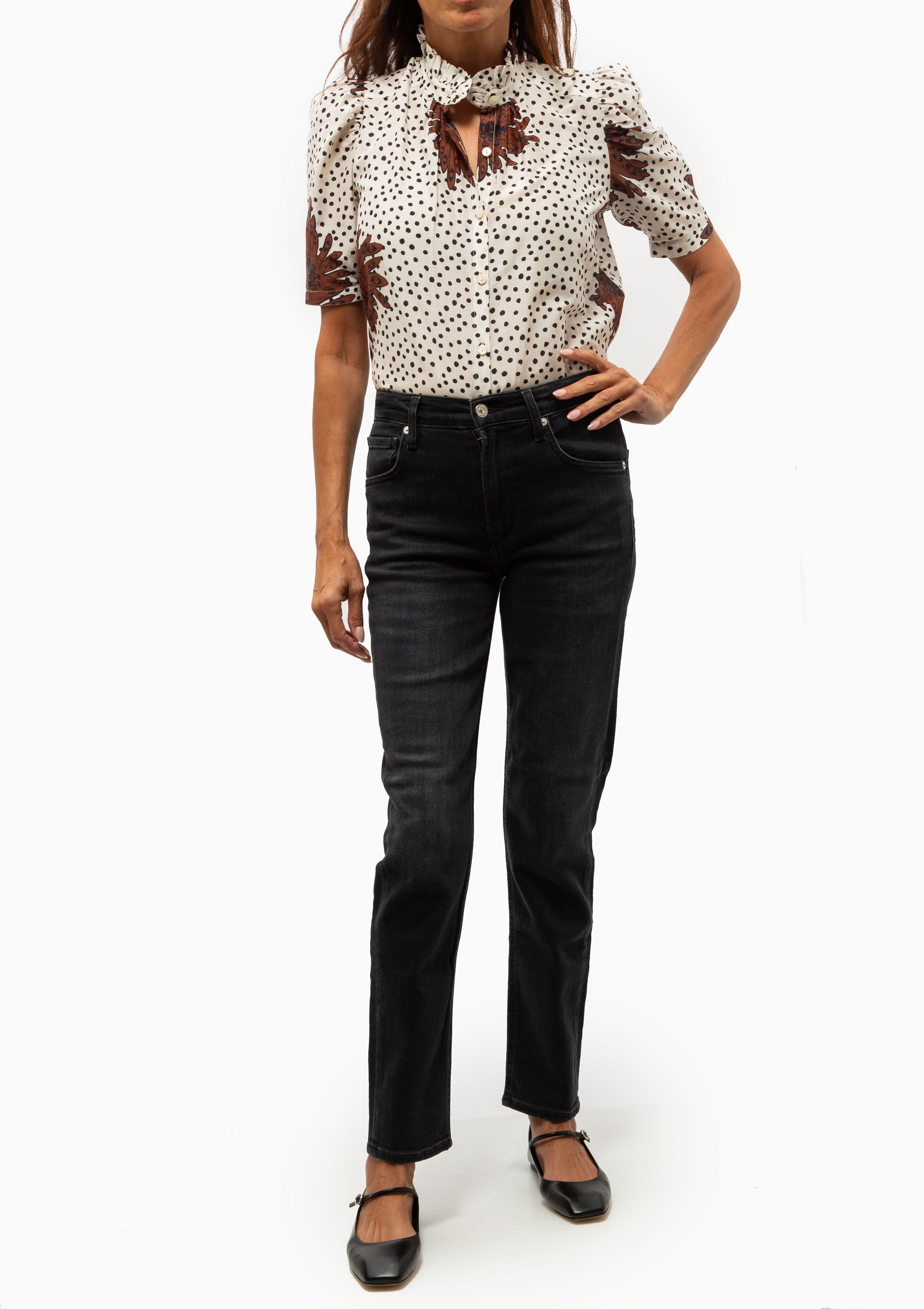 Winnie Cocoa Dahlia Shirt | Off-White