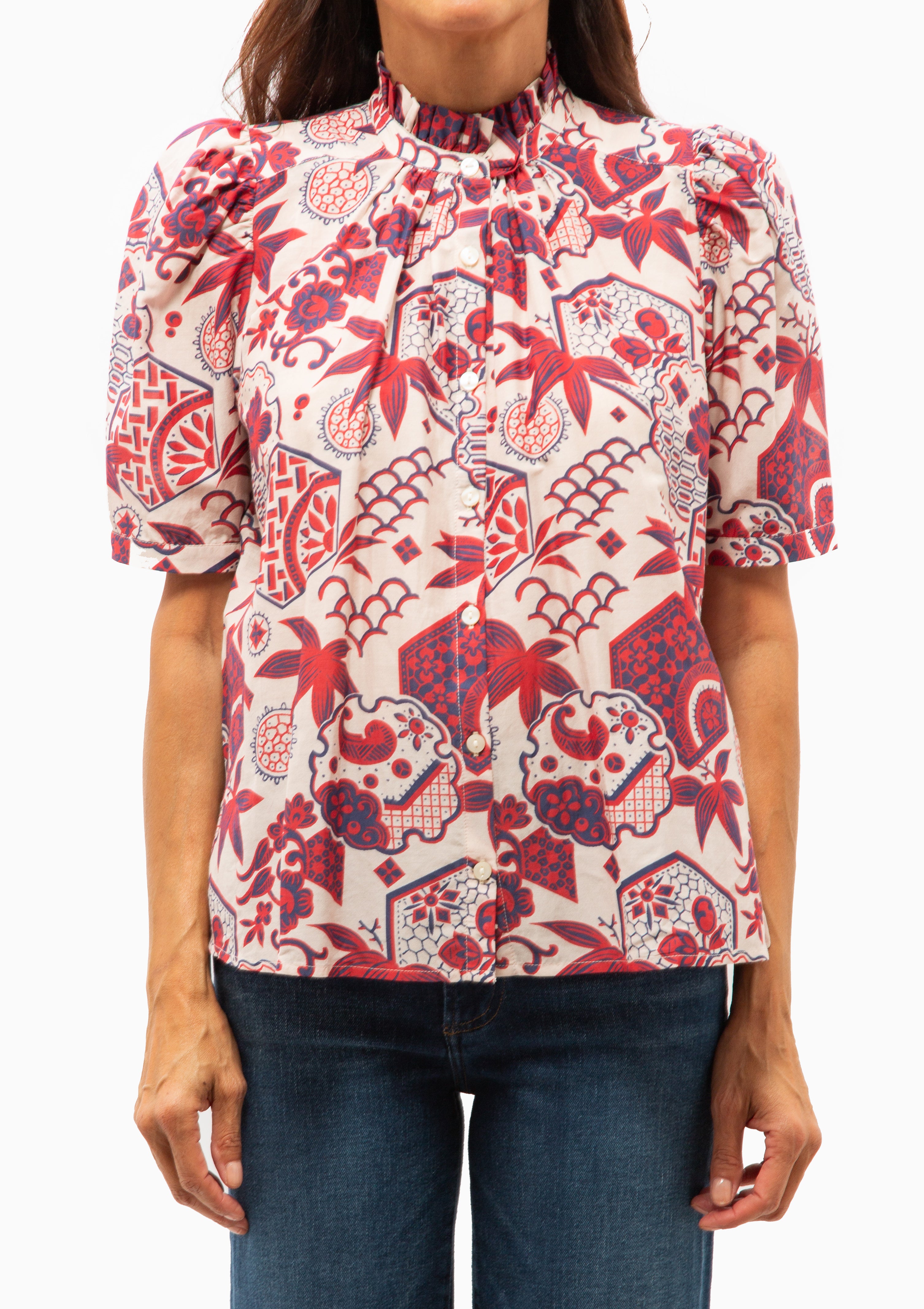 Winnie Crimson Hive Shirt | Off-White
